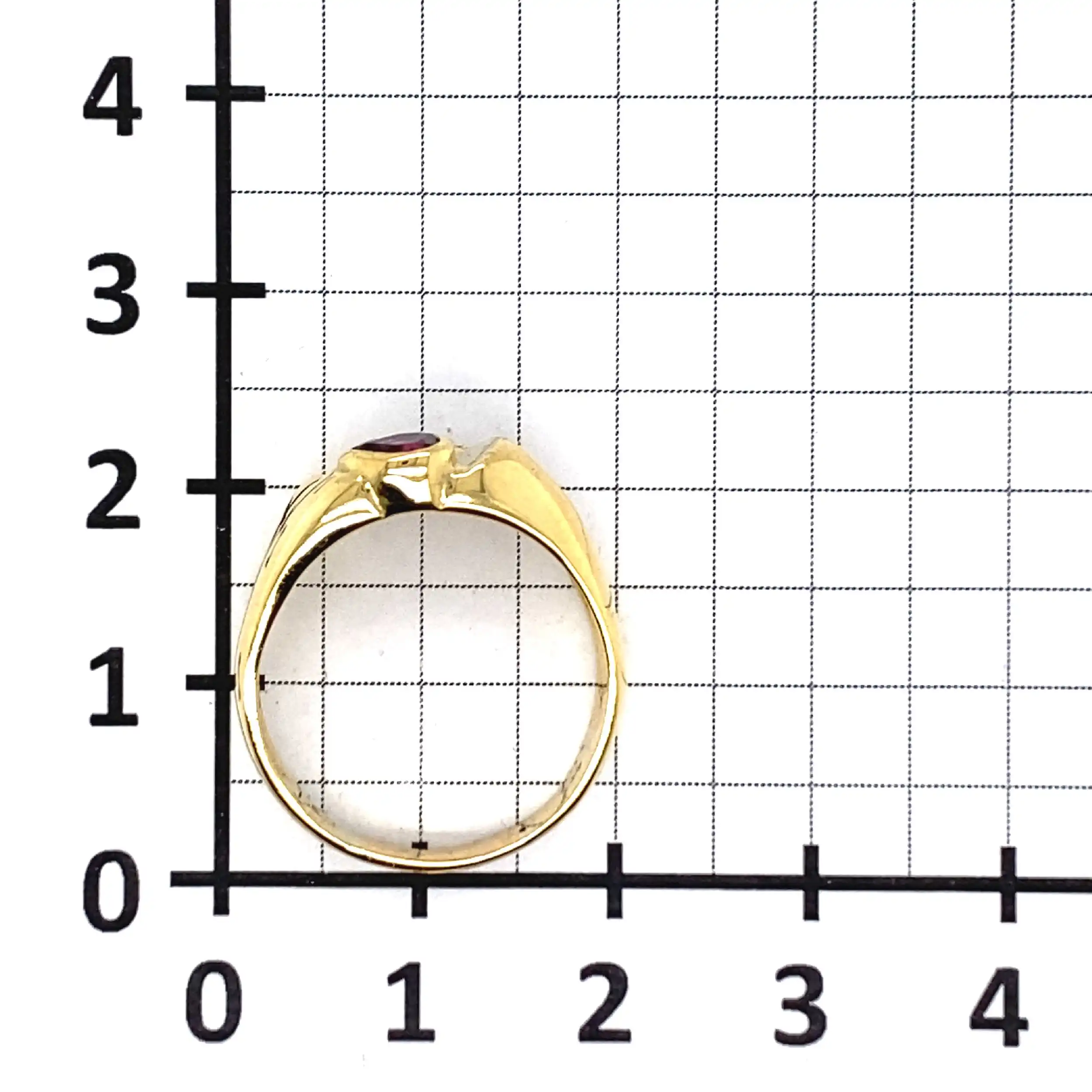 Ring Gelbgold mit Rubin & Brillanten Ring Gelbgold mit Rubin & Brillanten