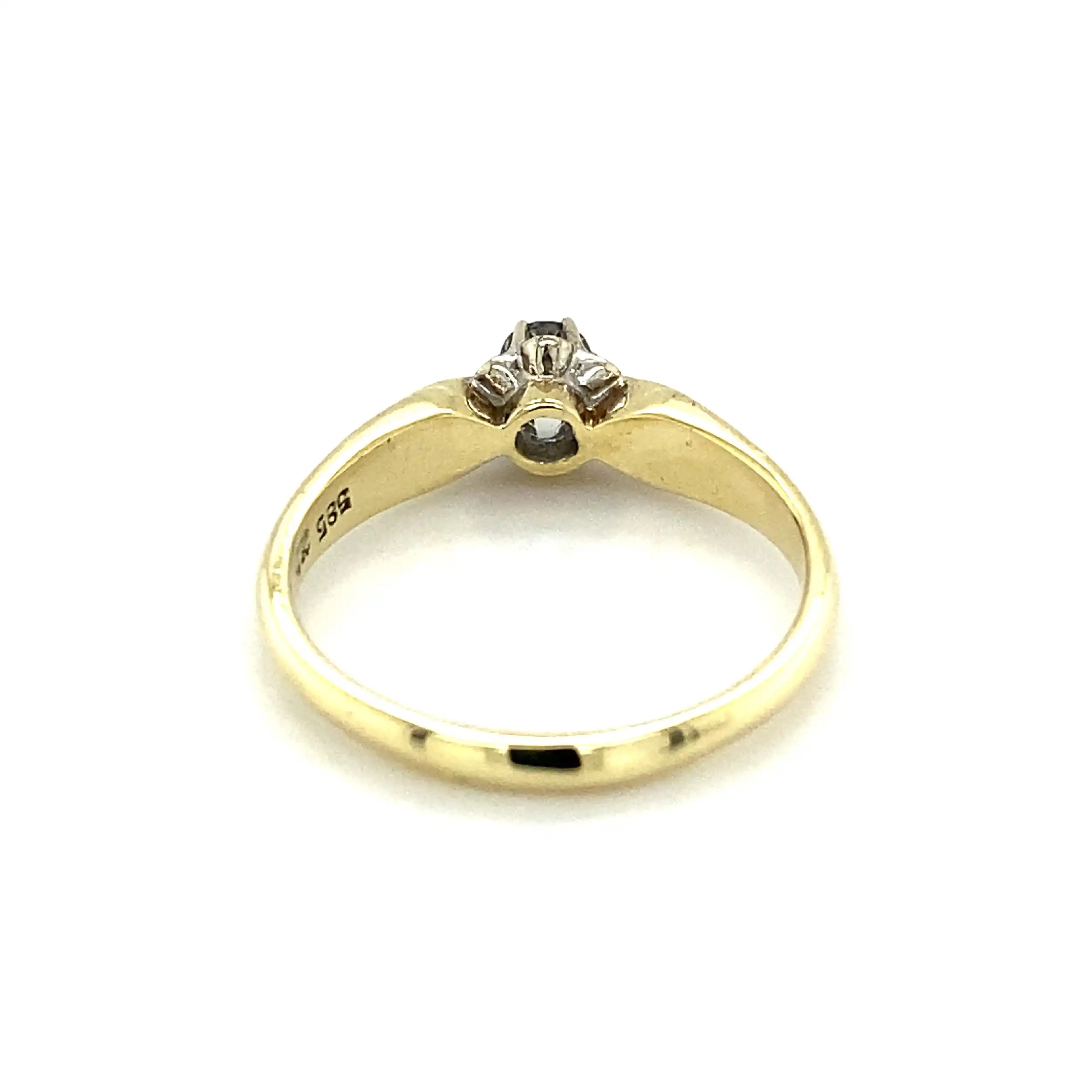 Ring Bicolor mit Brillant Solitär Ring Bicolor mit Brillant Solitär
