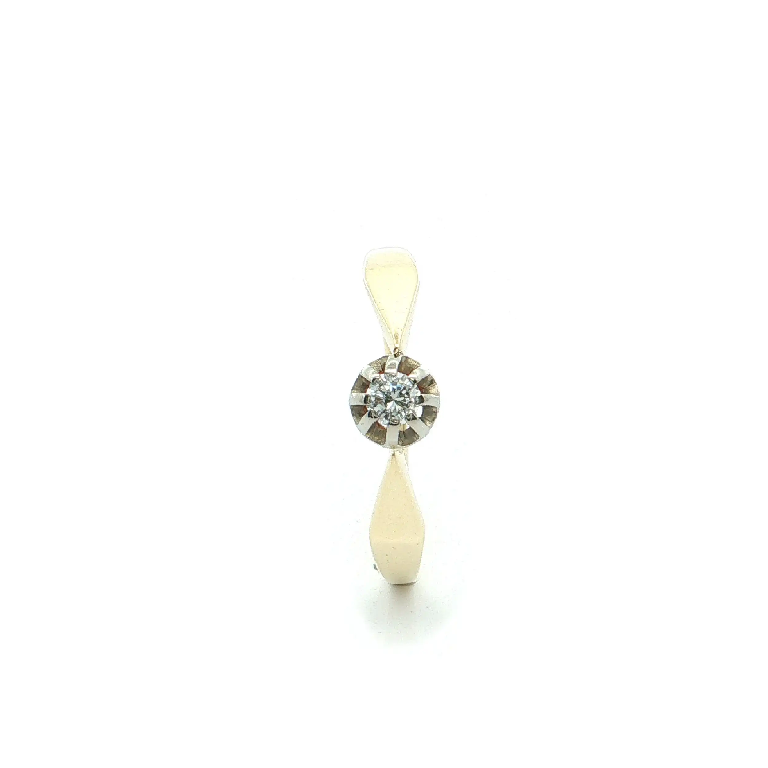 Ring Bicolor mit Brillant