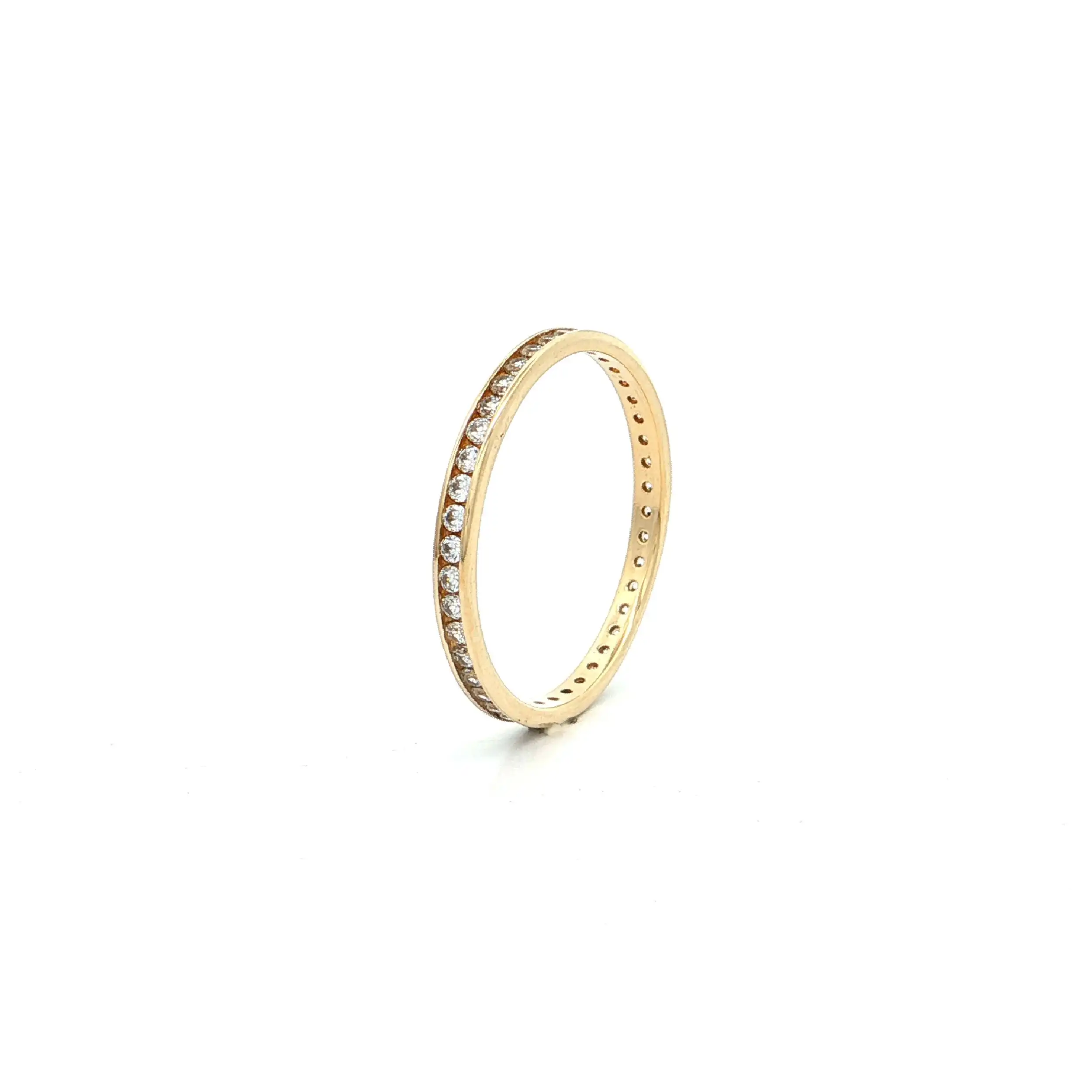 Memoryring Gelbgold mit Zirkonia Memoryring Gelbgold mit Zirkonia