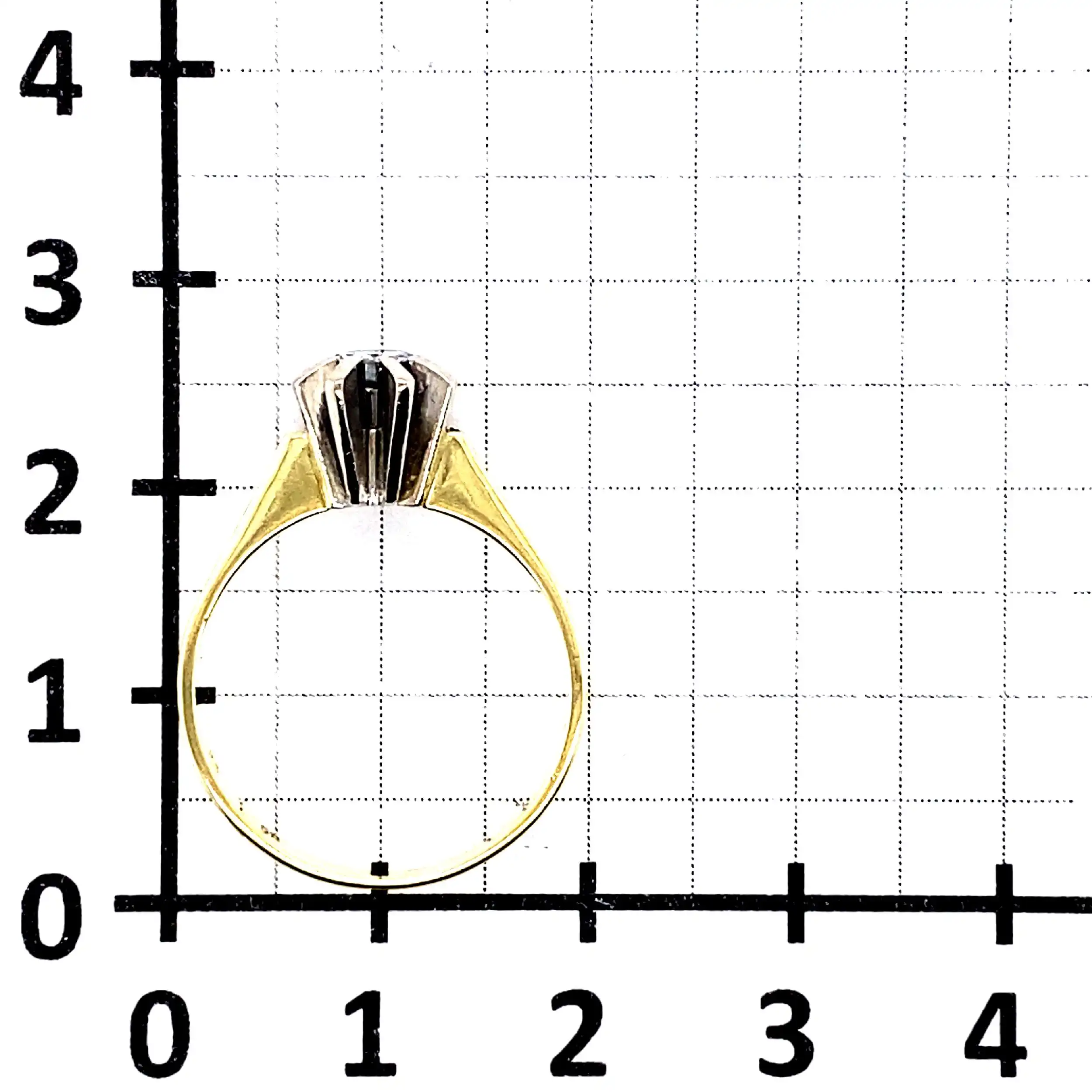 Ring Bicolor mit Solitär Brillant Ring Bicolor mit Solitär Brillant