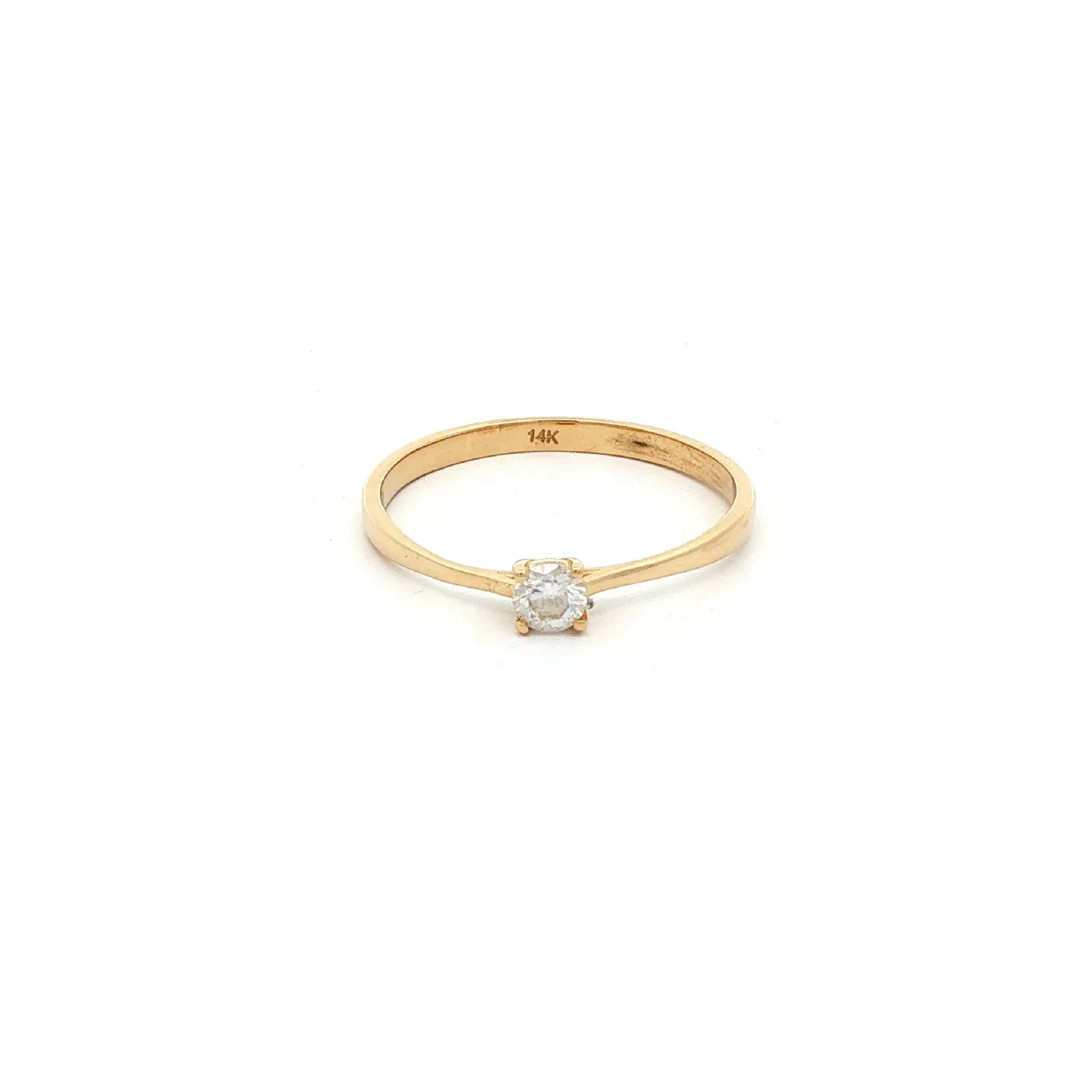 Ring Gelbgold mit Zirkonia Ring Gelbgold mit Zirkonia