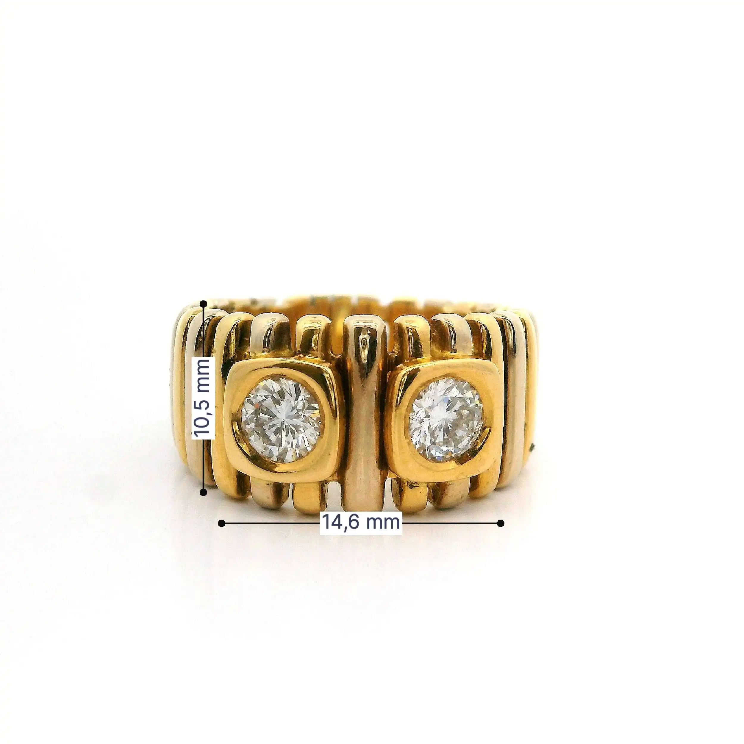 Ring Gelbgold mit Brillanten