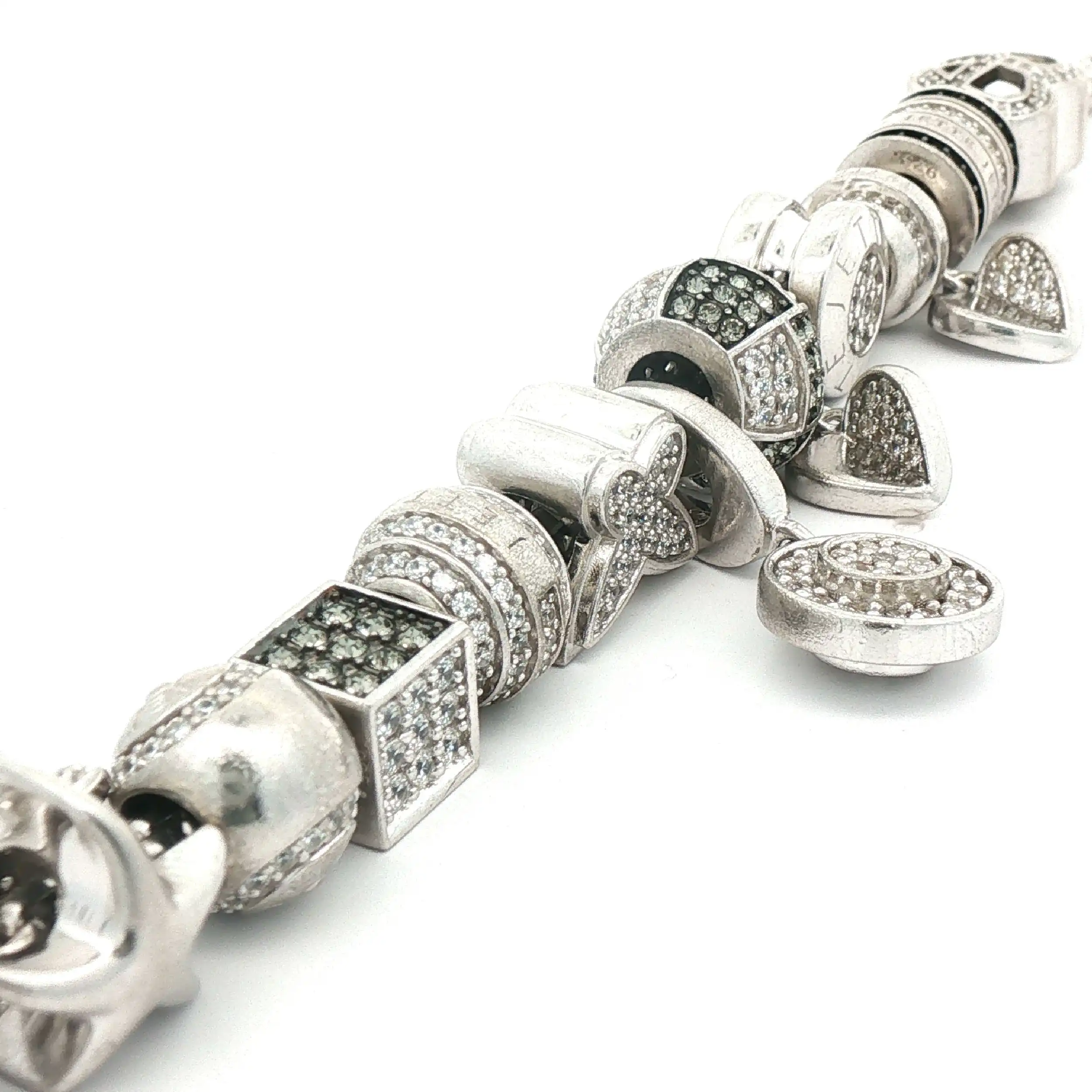 Jette Joop Charm Armband Silber mit Zirkonia Jette Joop Charm Armband Silber mit Zirkonia