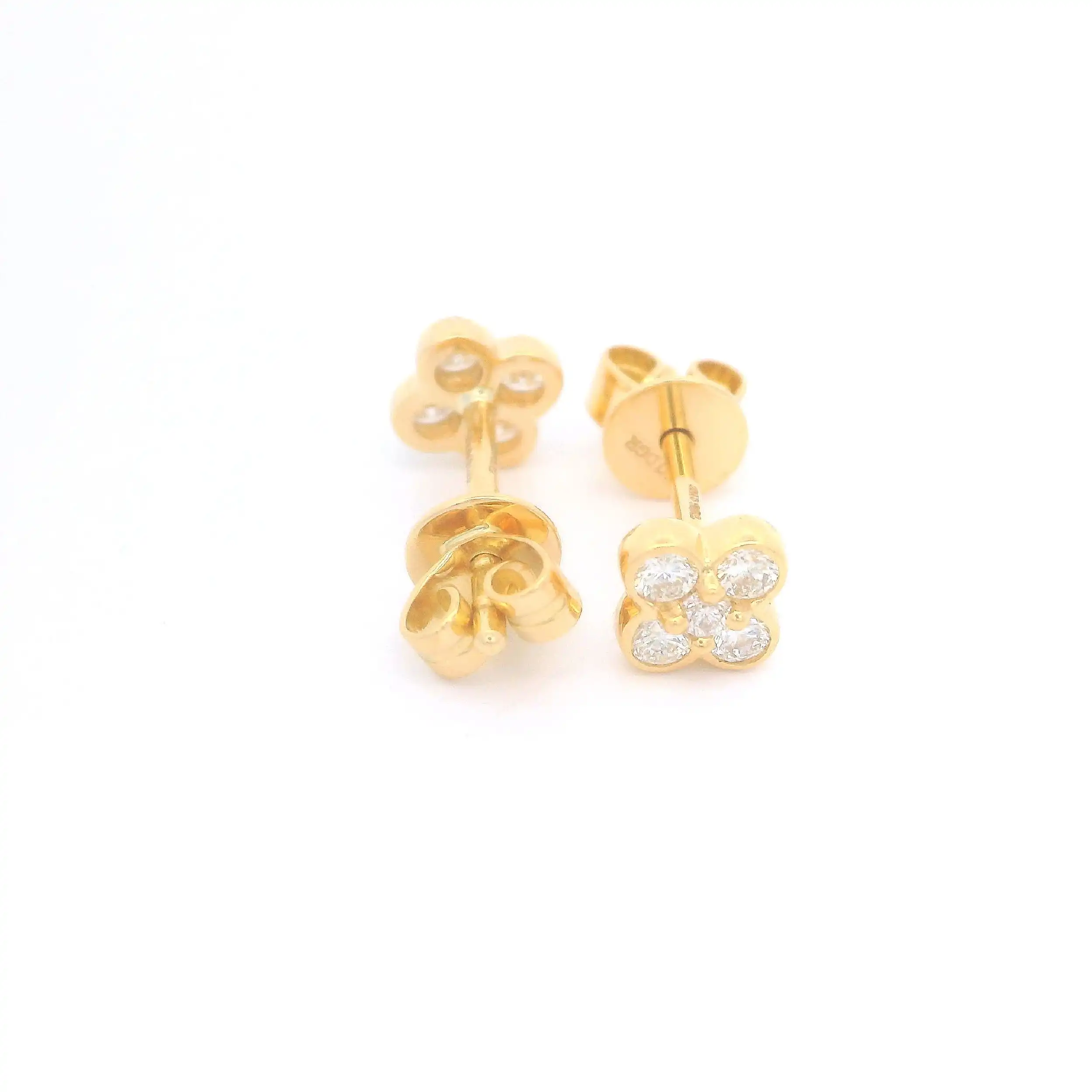 Ohrstecker Gelbgold mit Brillanten Ohrstecker Gelbgold mit Brillanten