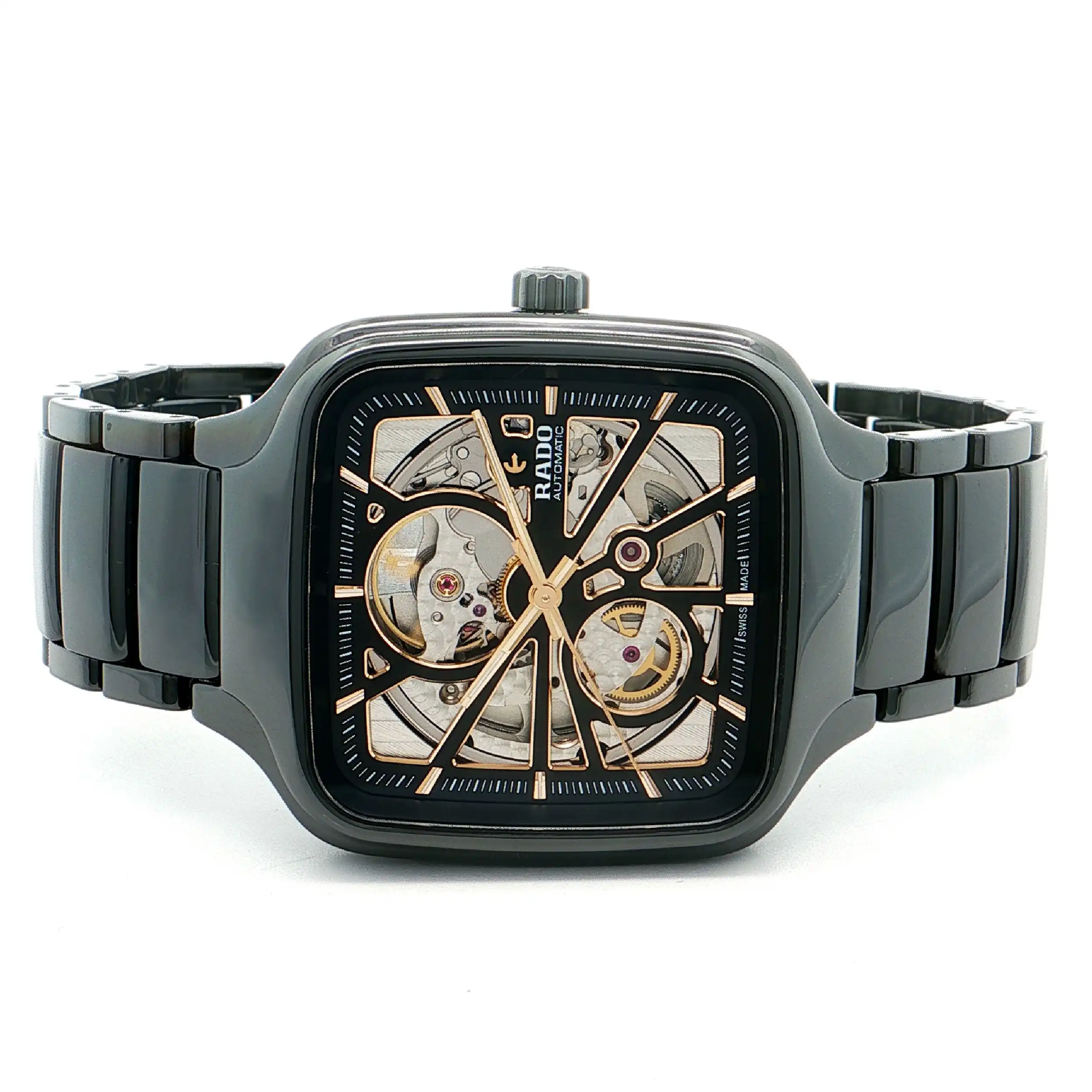 Herrenuhr Rado True Square Ref.01.734.6086.3.016 mit Box und Papiere