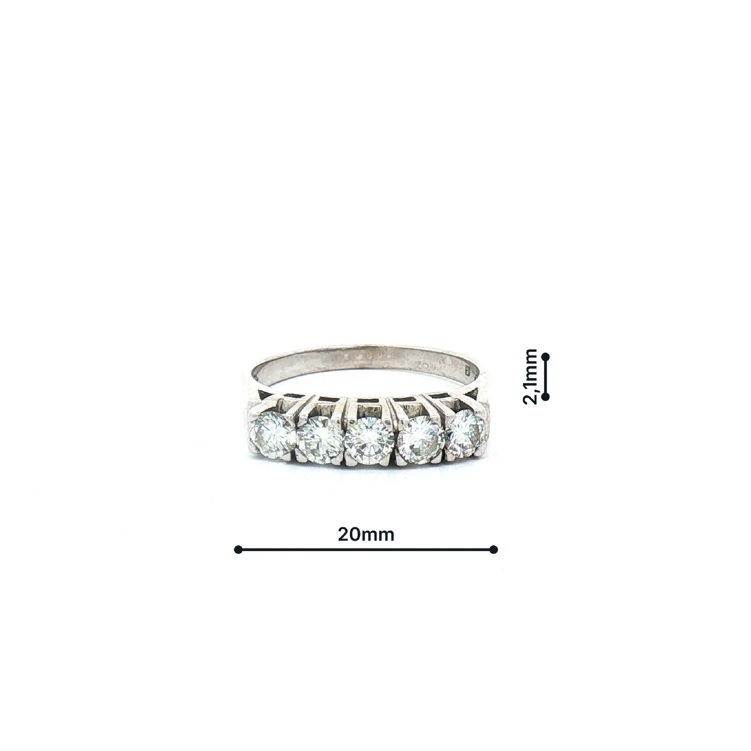 Ring Weißgold mit Brillanten Ring Weißgold mit Brillanten