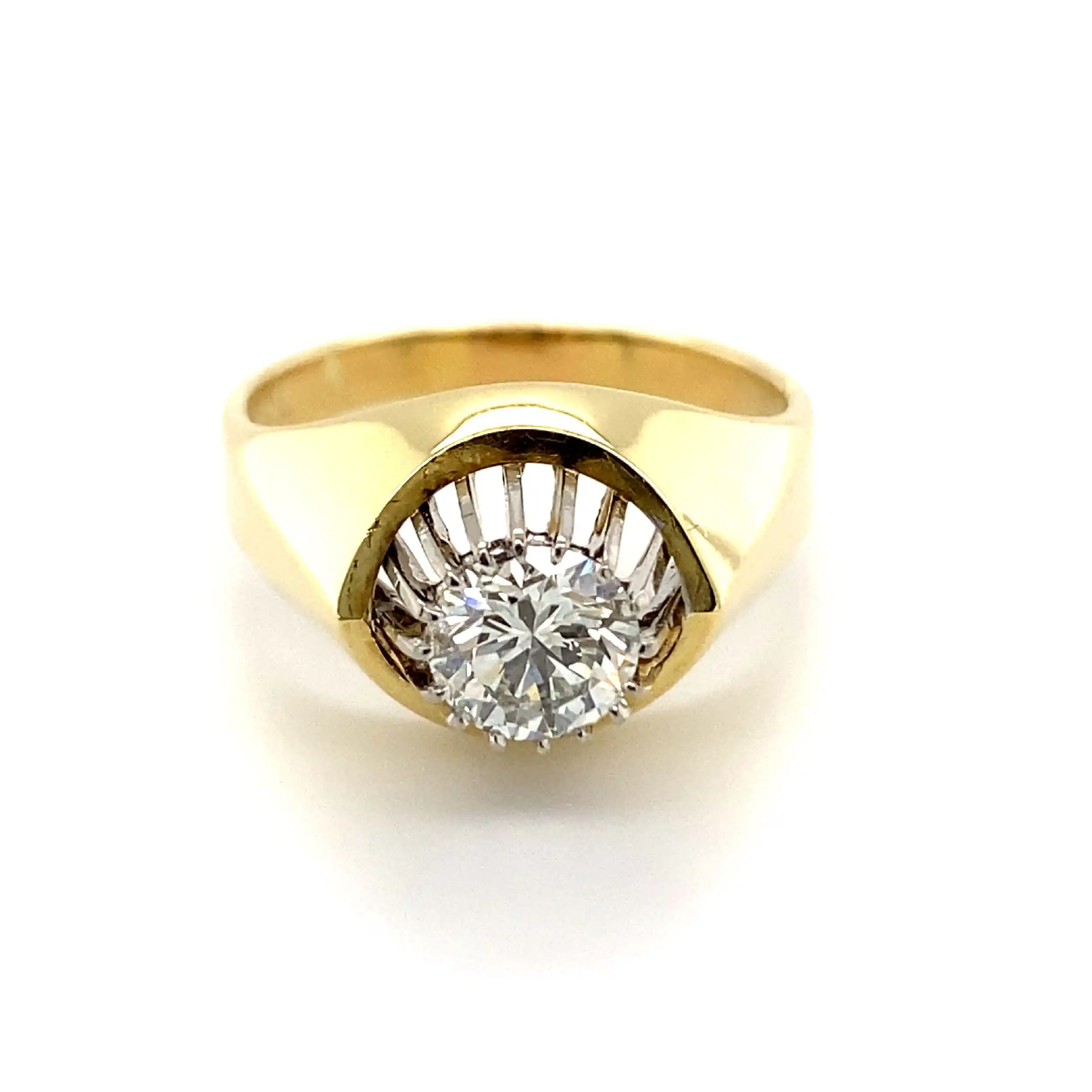 Ring Bicolor mit Brillant Ring Bicolor mit Brillant