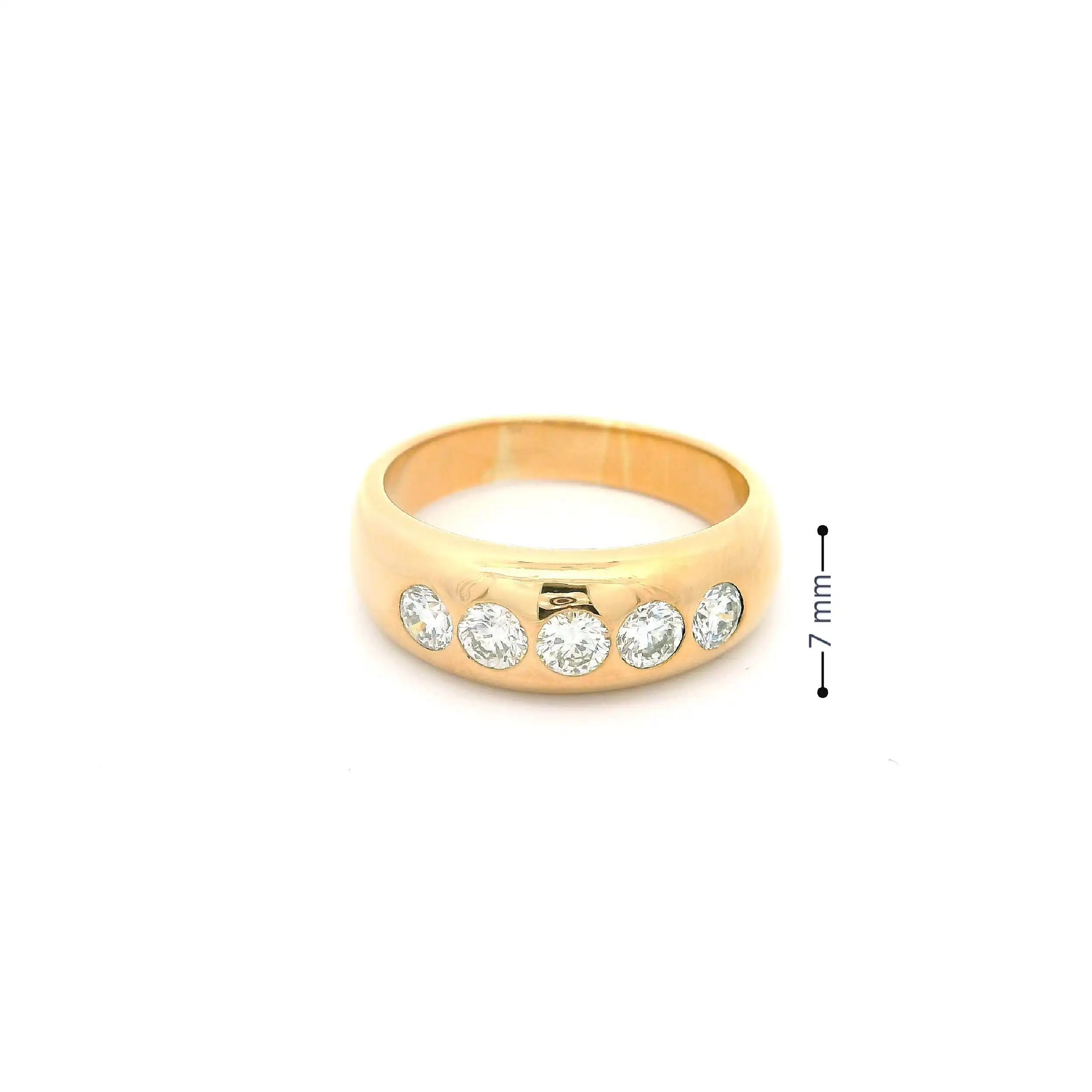 Ring Gelbgold mit Brillanten Ring Gelbgold mit Brillanten