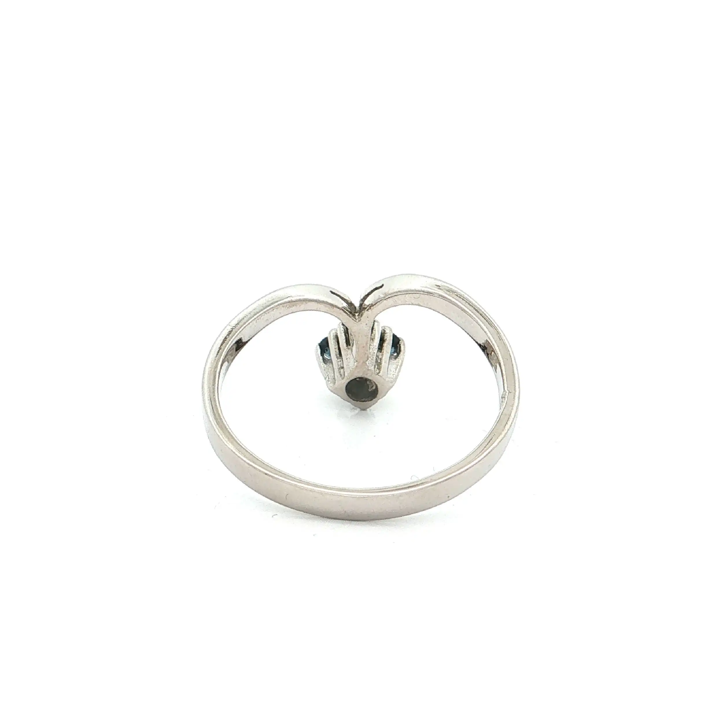 Ring Weißgold mit Saphiren