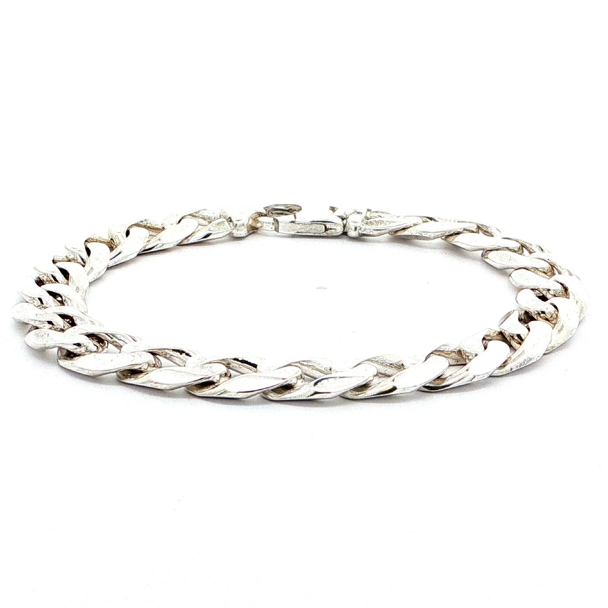 Panzerarmband Silber