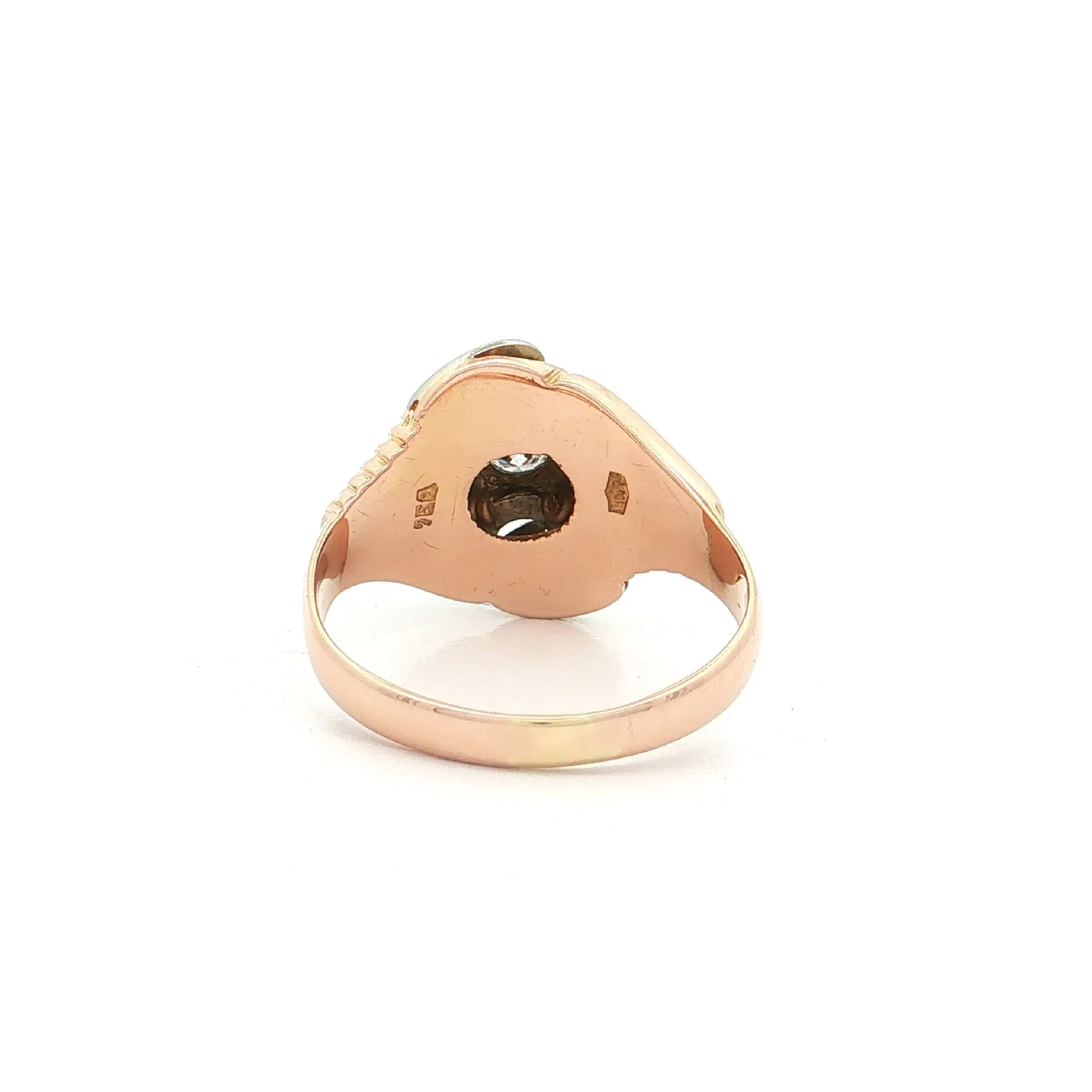 Ring Bicolor mit Brillant Ring Bicolor mit Brillant