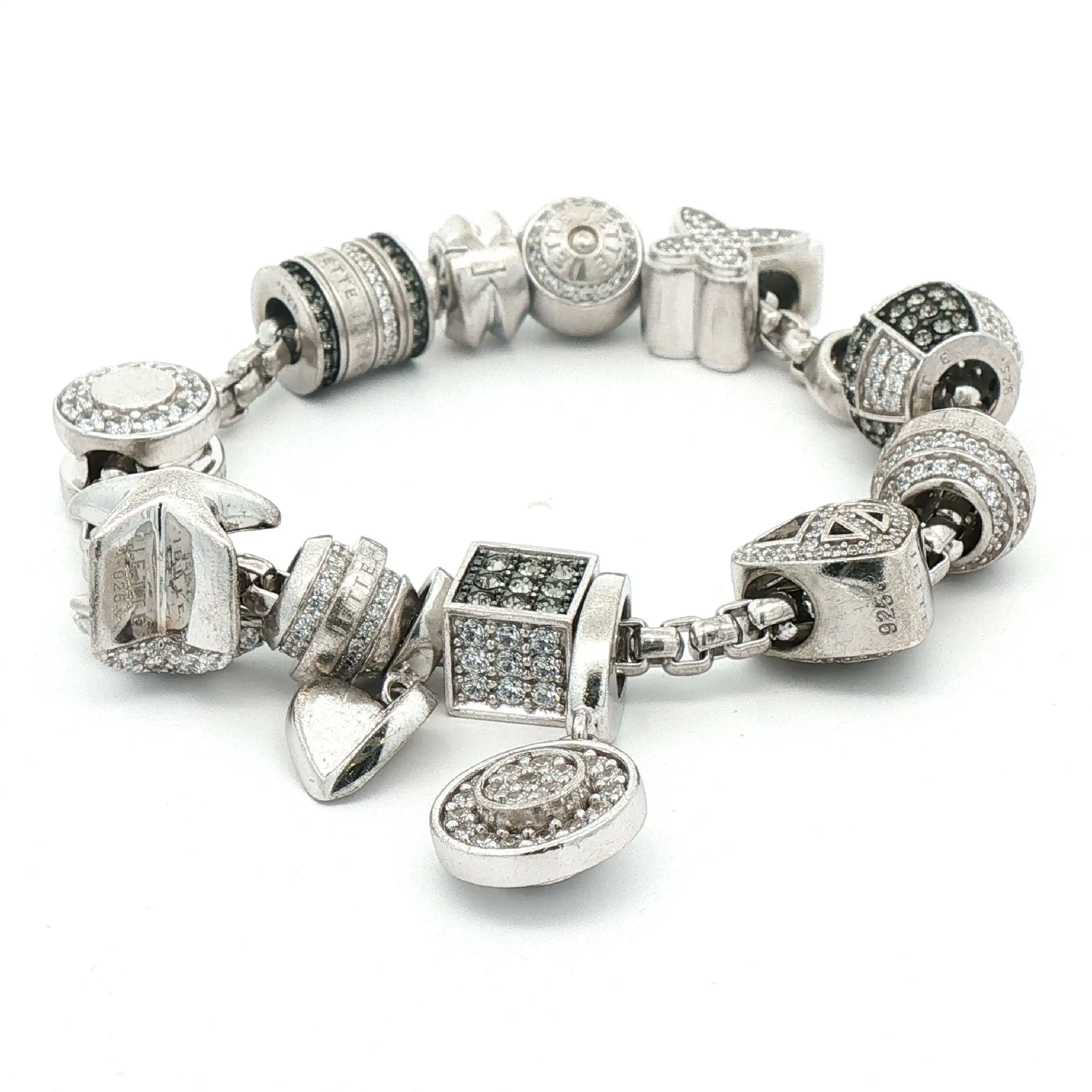 Jette Joop Charm Armband Silber mit Zirkonia