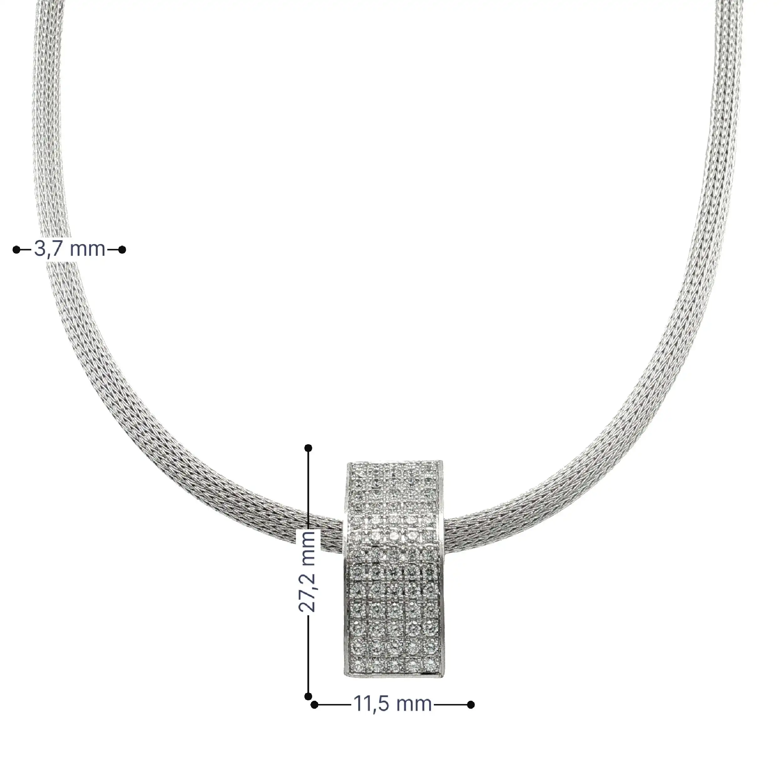Schnur Weißgold mit Anhänger "Noor" Brillanten, graviert mit 1,93ct Schnur leicht beschädigt Schnur Weißgold mit Anhänger "Noor" Brillanten, graviert mit 1,93ct Schnur leicht beschädigt