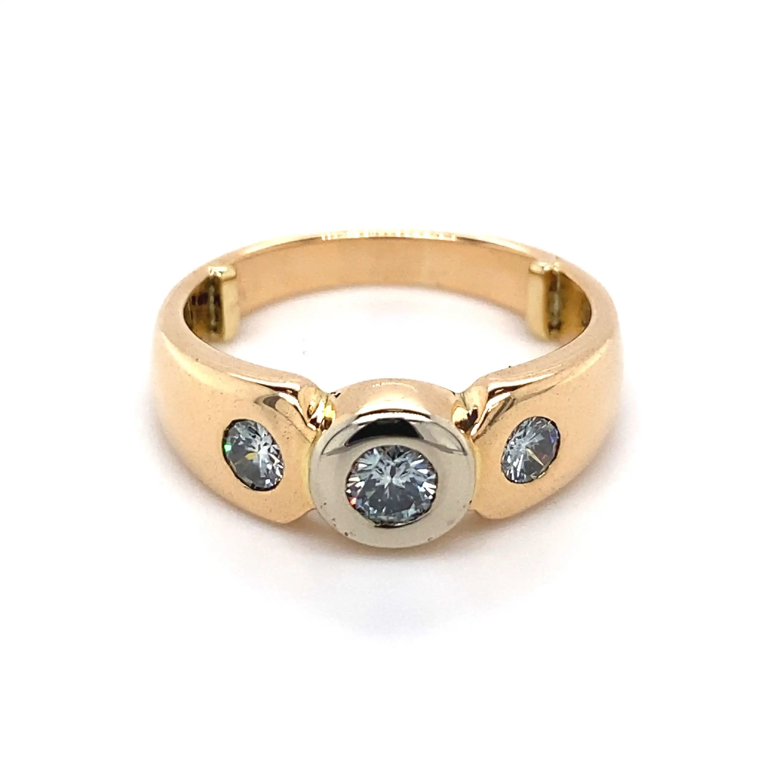 Ring Bicolor mit Brillanten