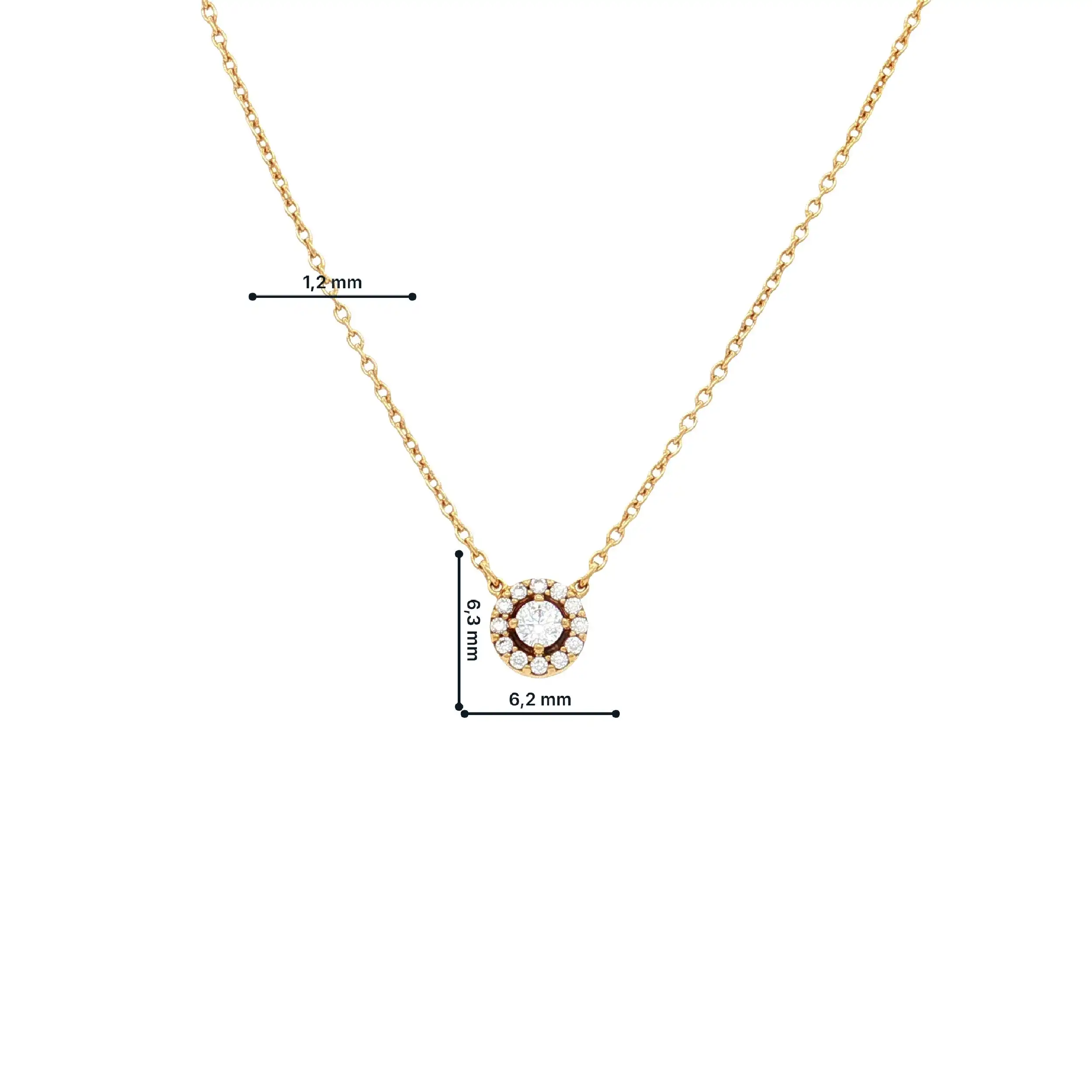 Pandora Collier vergoldet mit Zirkonia Pandora Collier vergoldet mit Zirkonia