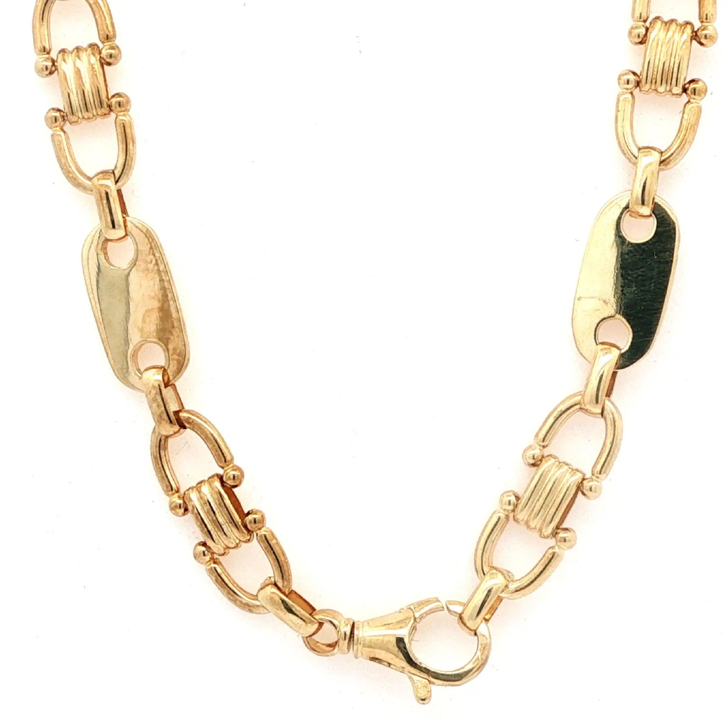 Plattenkette Gelbgold Plattenkette Gelbgold