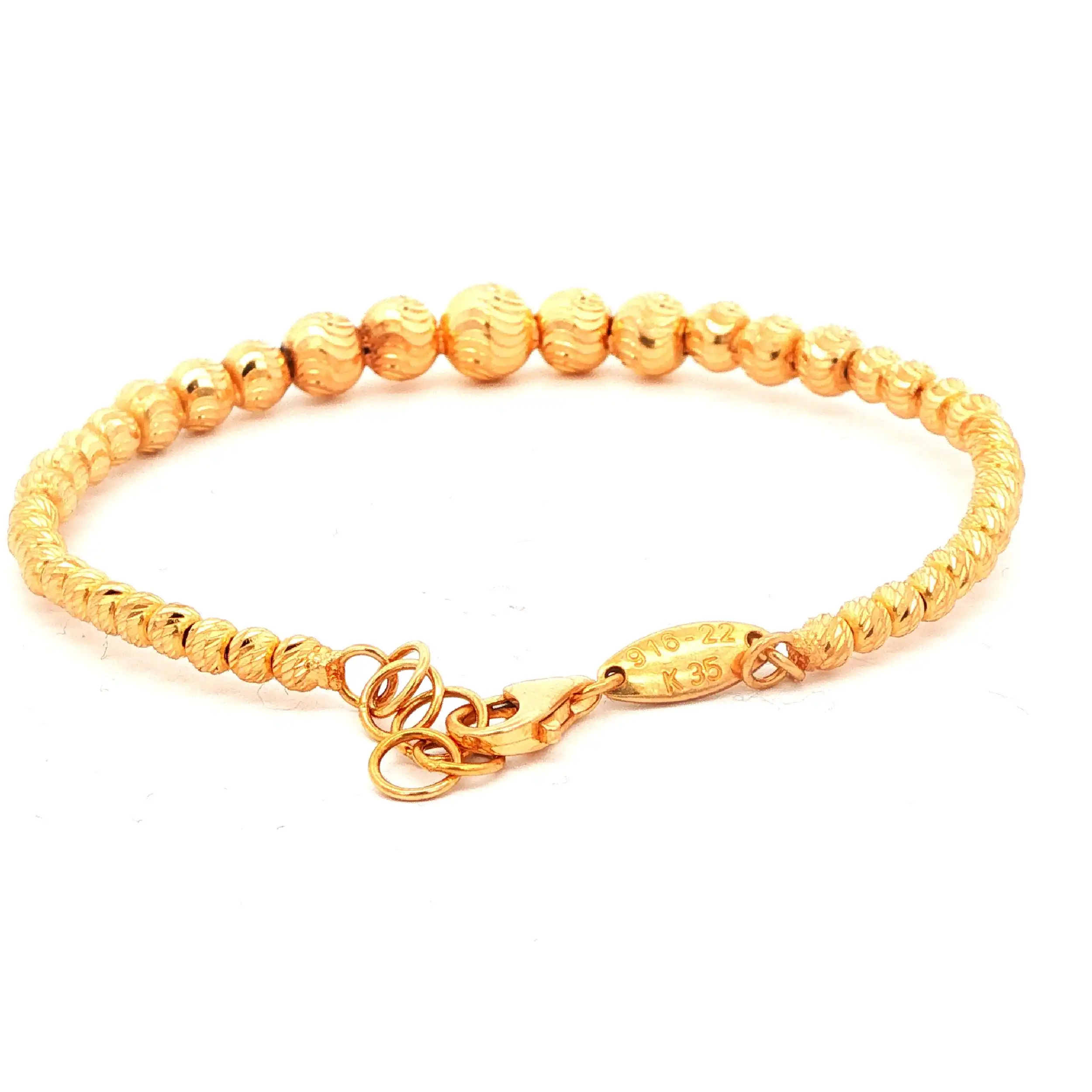 Armband Gelbgold mit Kugeln