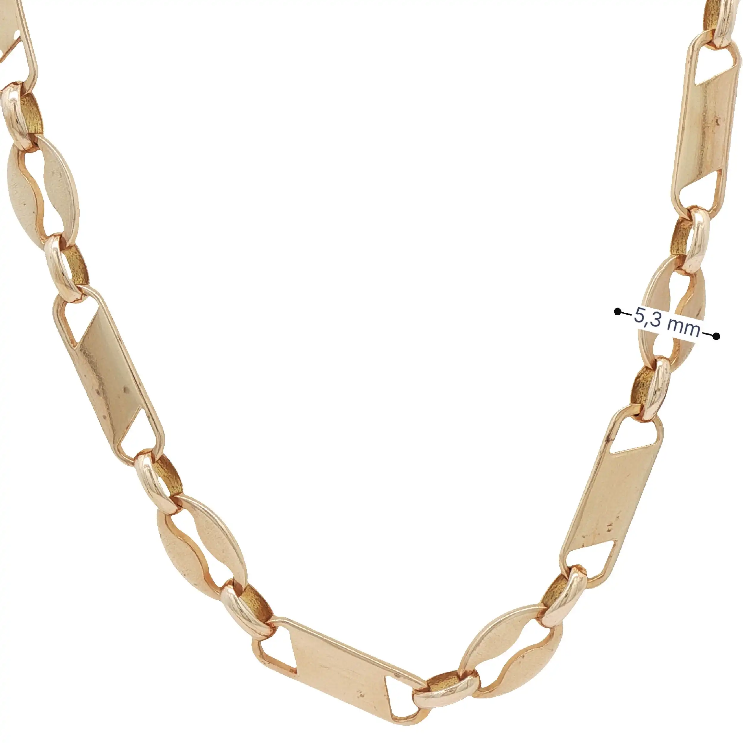 Plattenkette Gelbgold