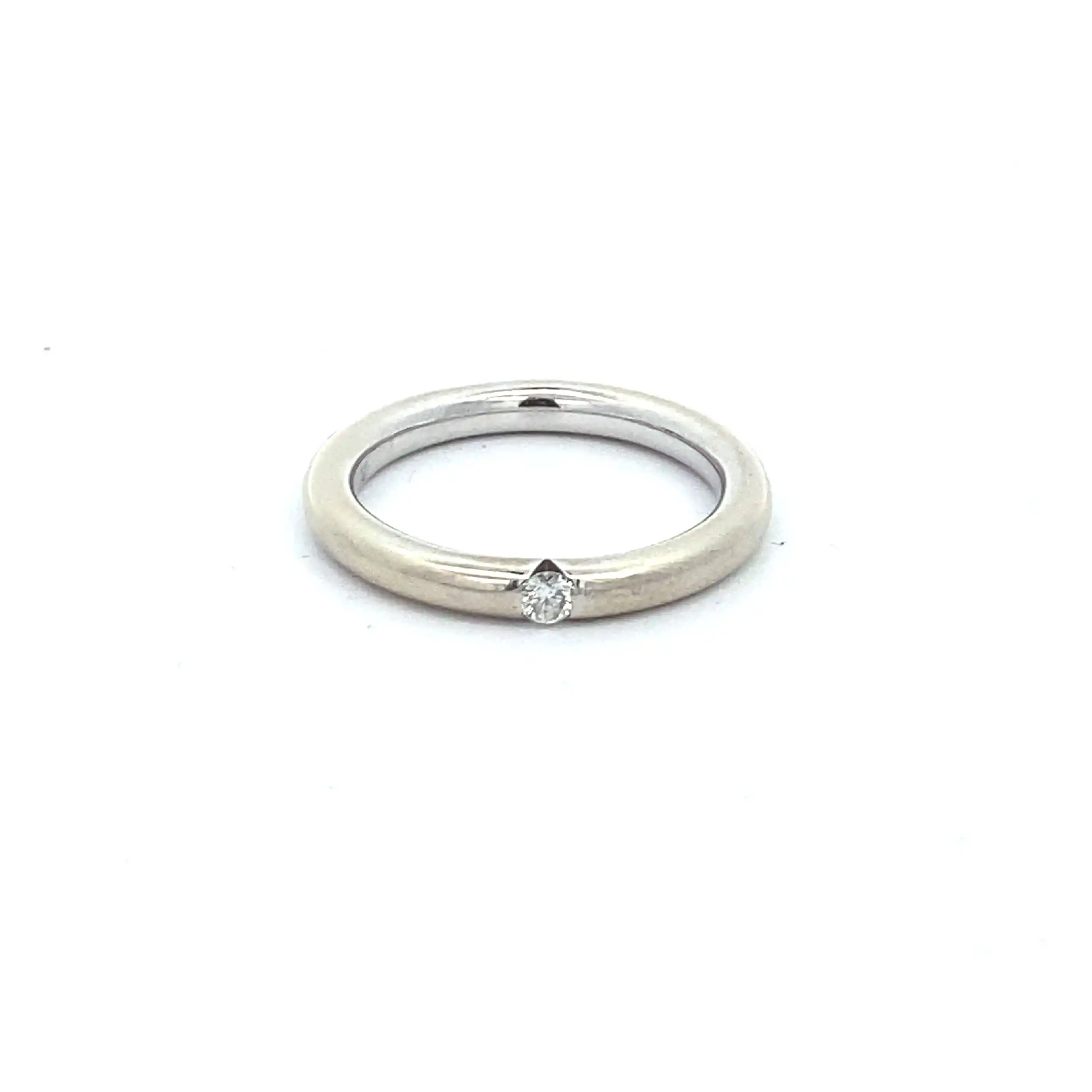 Ring Weißgold mit Brillant Ring Weißgold mit Brillant