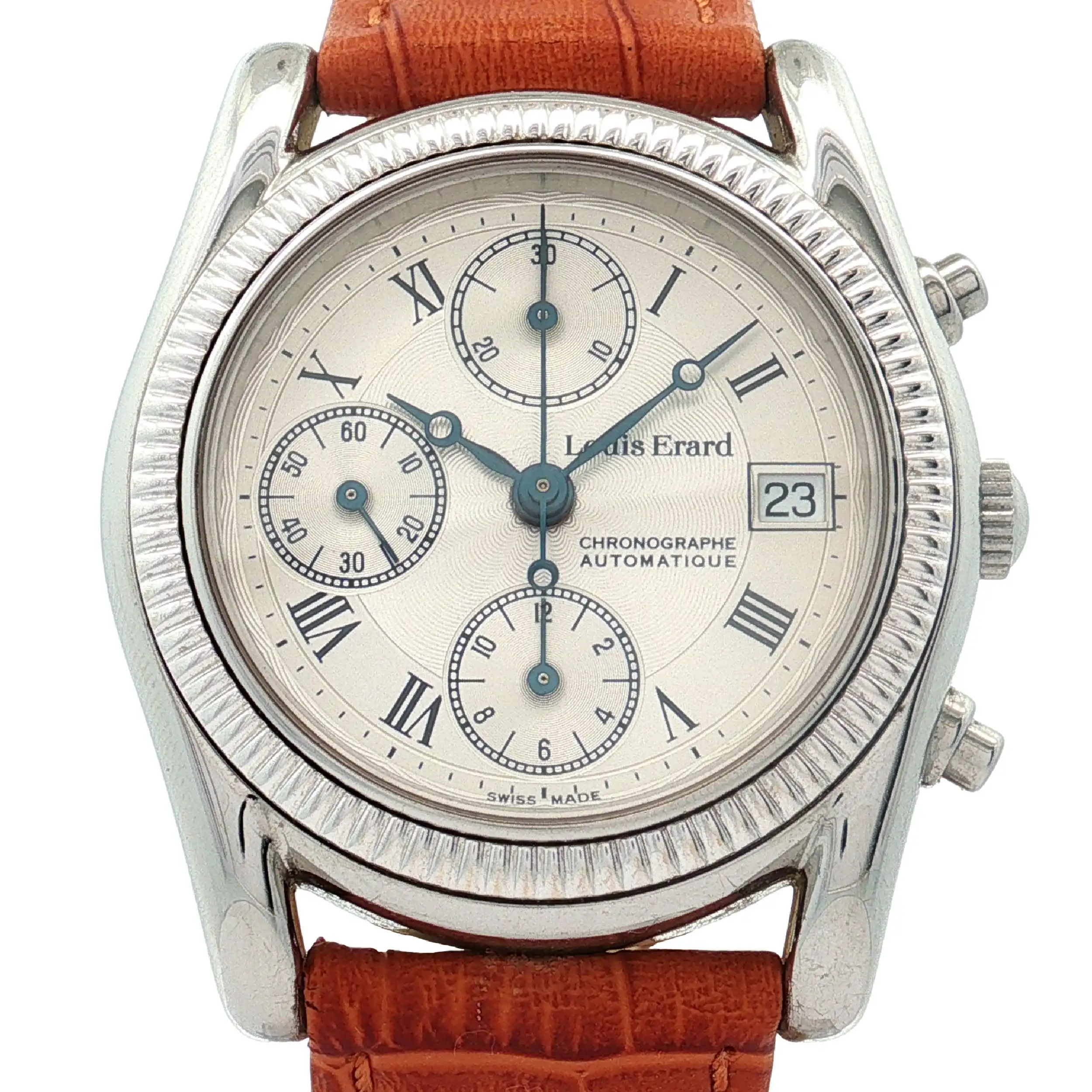 Herrenuhr Louis Erard Chronograph mit Lederarmband Herrenuhr Louis Erard Chronograph mit Lederarmband