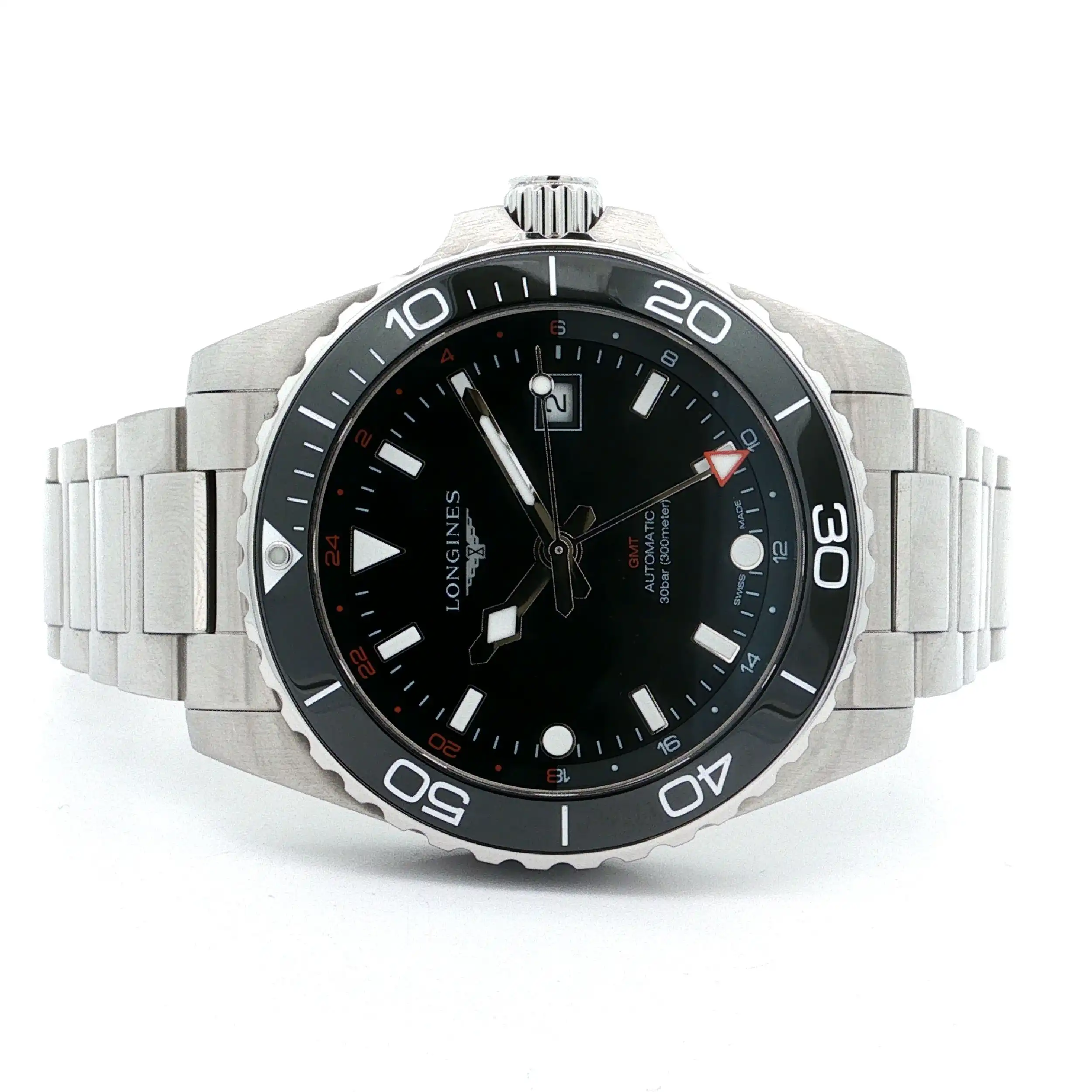 Herrenuhr Longines Hydro Conquest GMT Automatik mit Box und Papieren