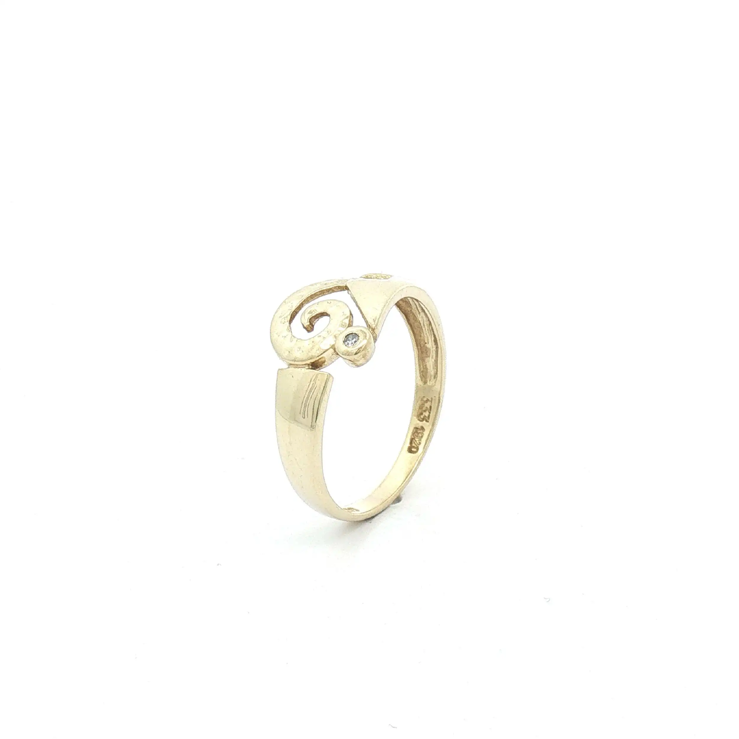 Ring Gelbgold mit Diamant
