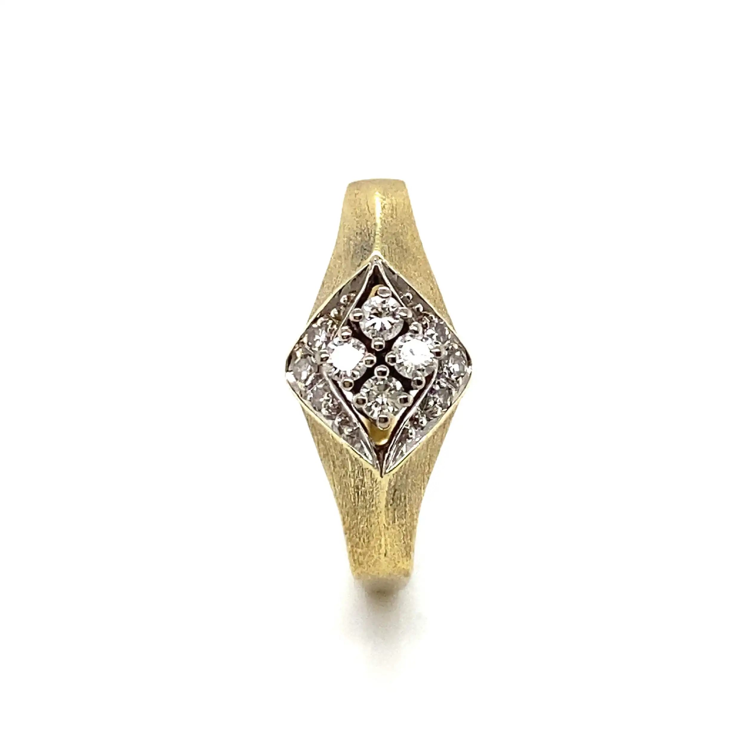 Ring mit Brillanten und Diamanten, graviert mit 0,23ct Ring mit Brillanten und Diamanten, graviert mit 0,23ct