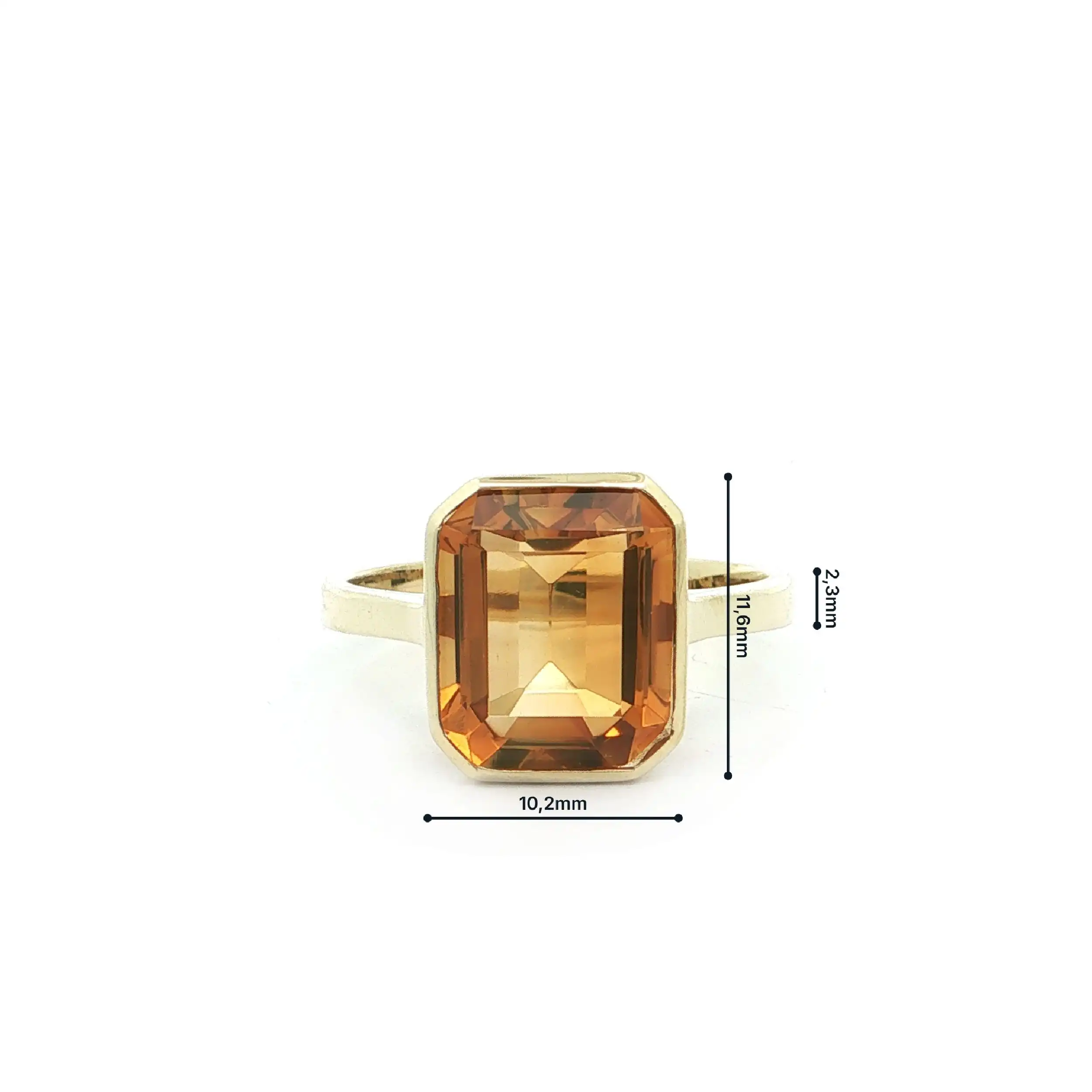 Ring Gelbgold mit Citrin