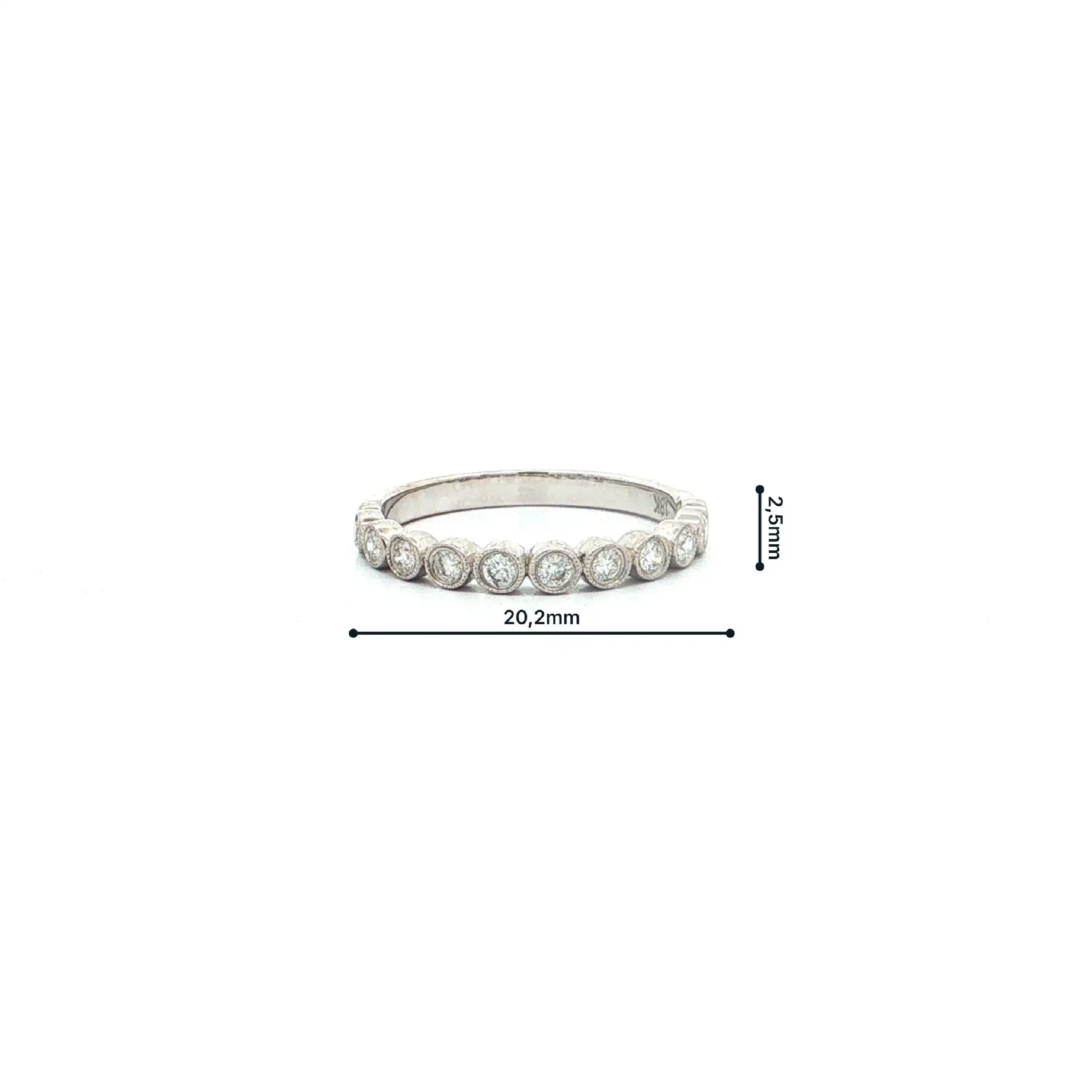 Ring Weißgold mit Brillanten 0,28ct. TW/P1