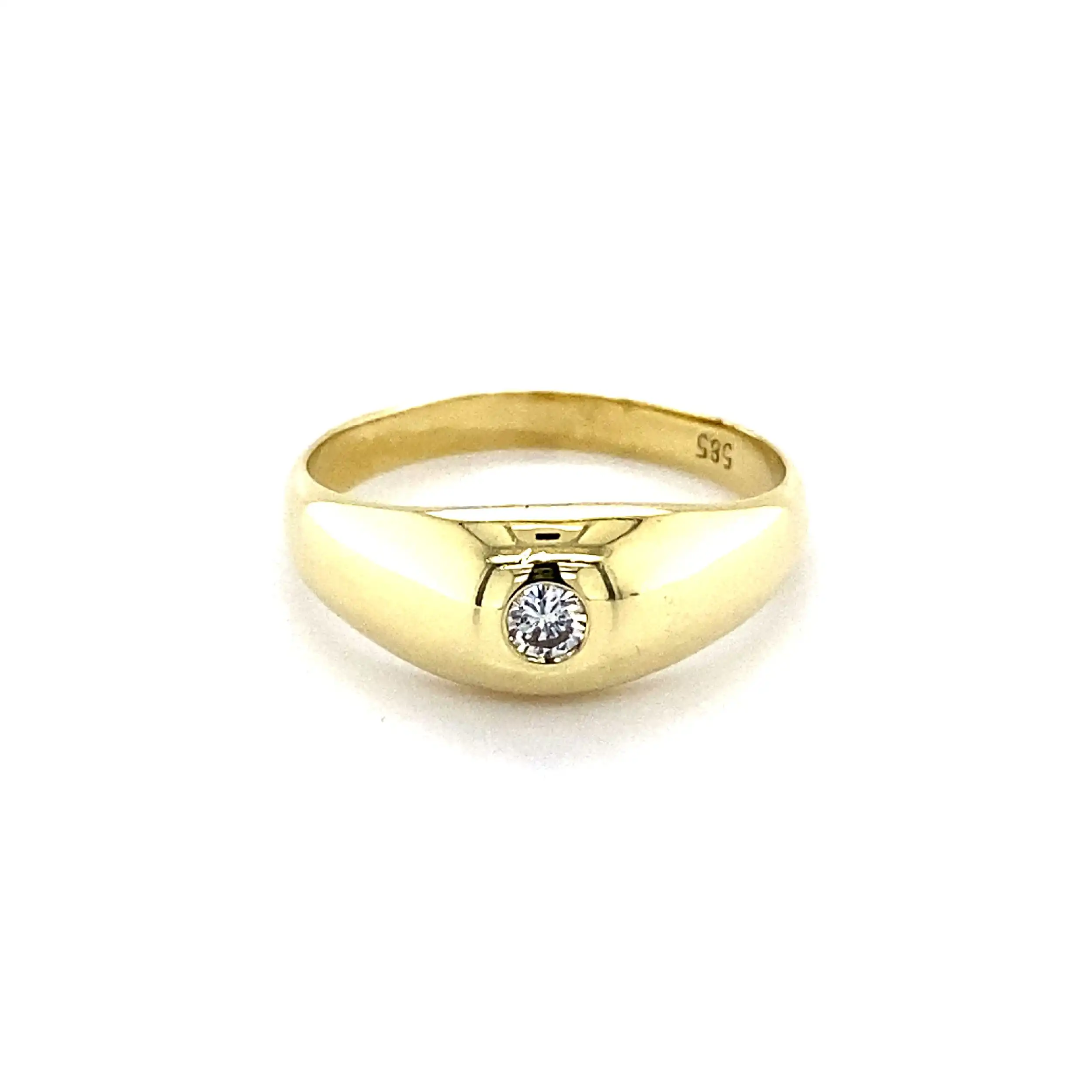 Ring Gelbgold mit Brillant Ring Gelbgold mit Brillant