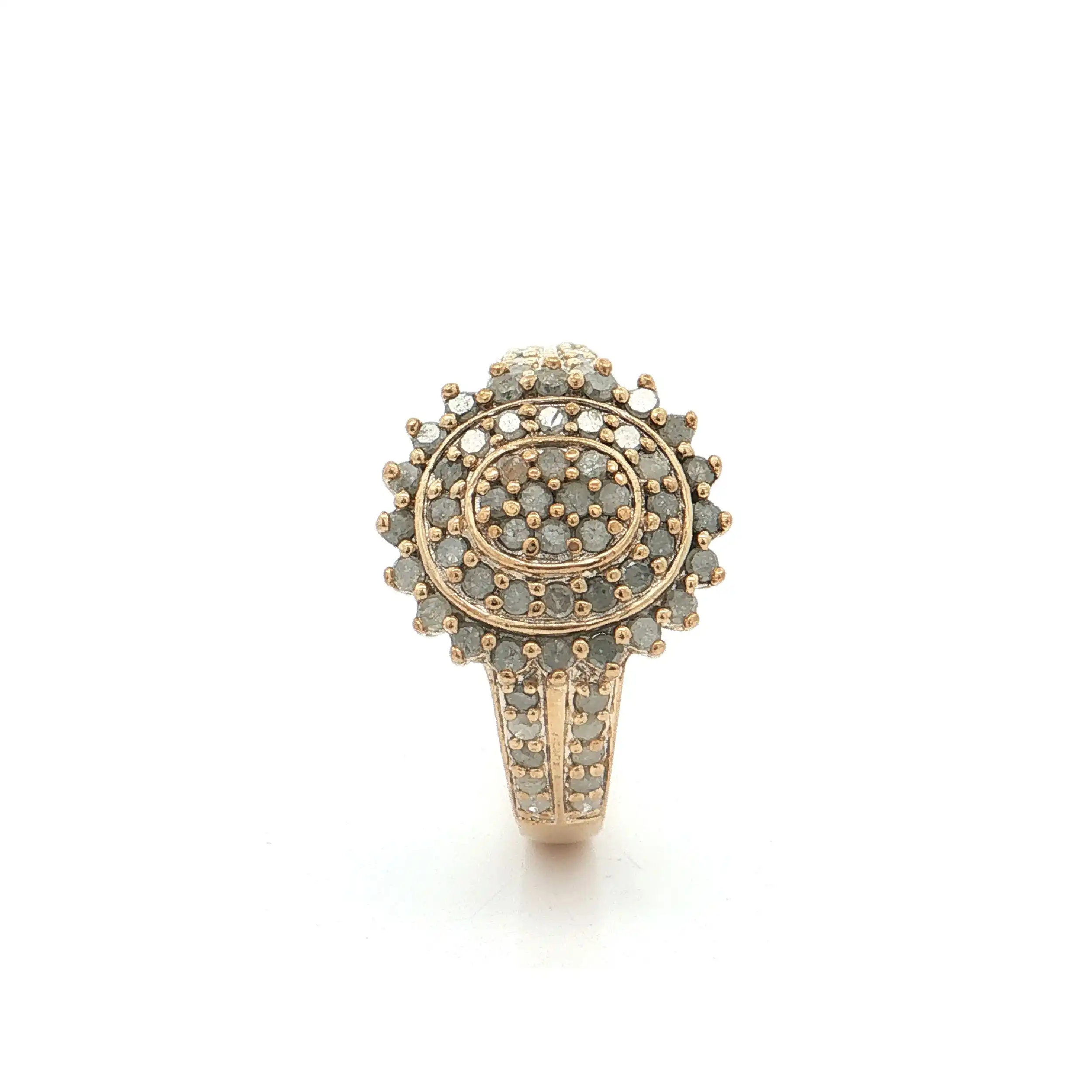 Ring Silber vergoldet mit Diamanten Ring Silber vergoldet mit Diamanten