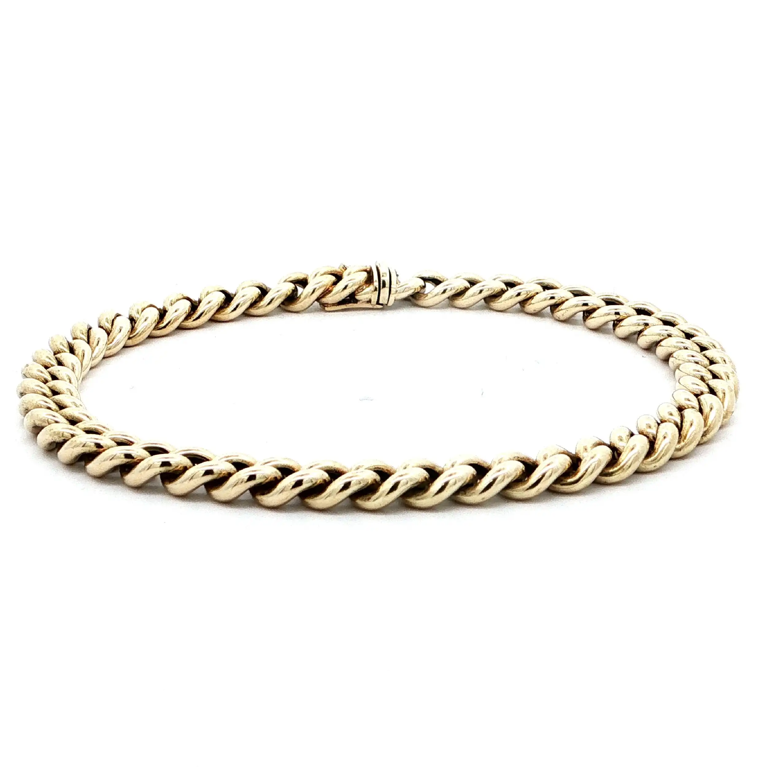 Panzerarmband Gelbgold hohl