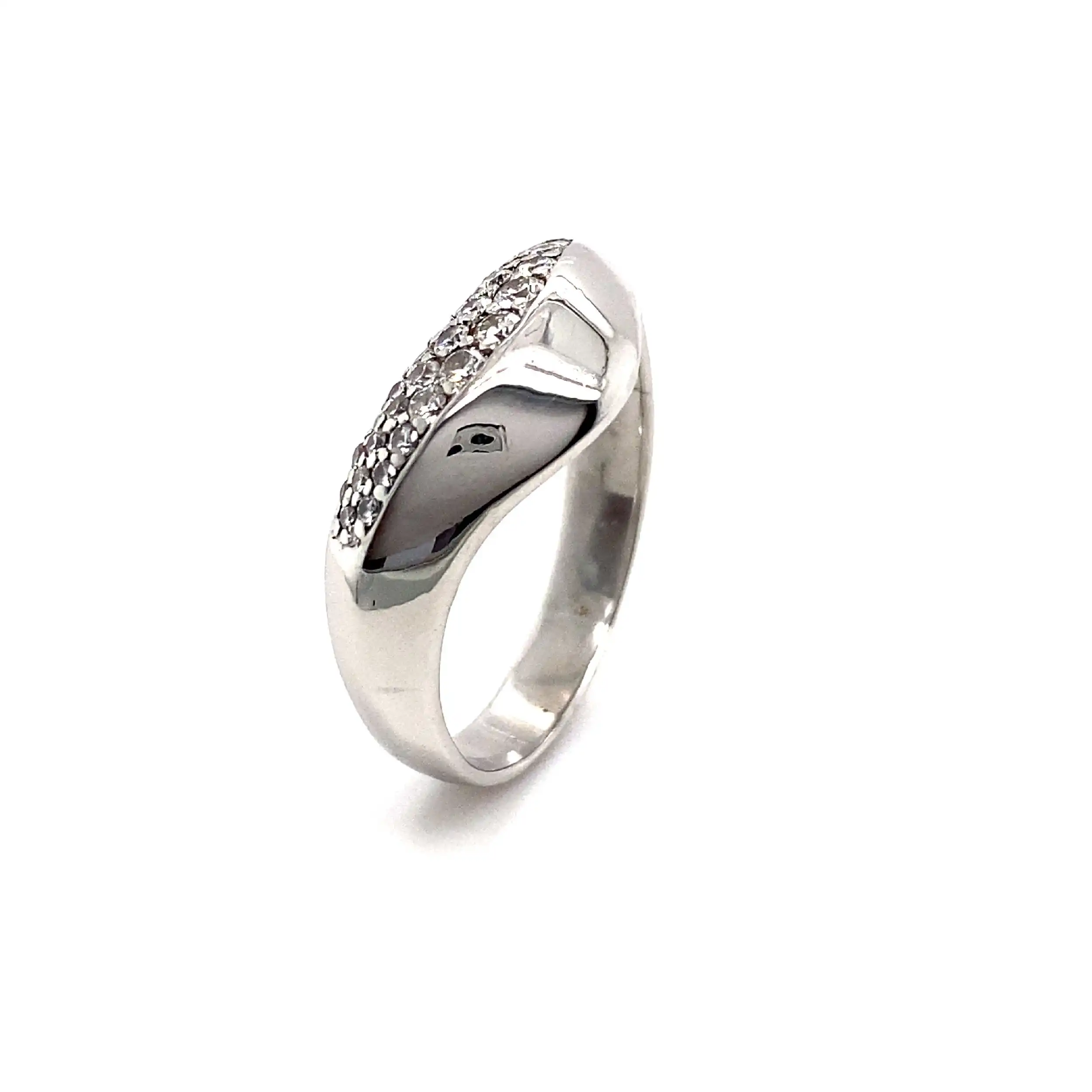 Ring Weißgold mit Brillanten Ring Weißgold mit Brillanten