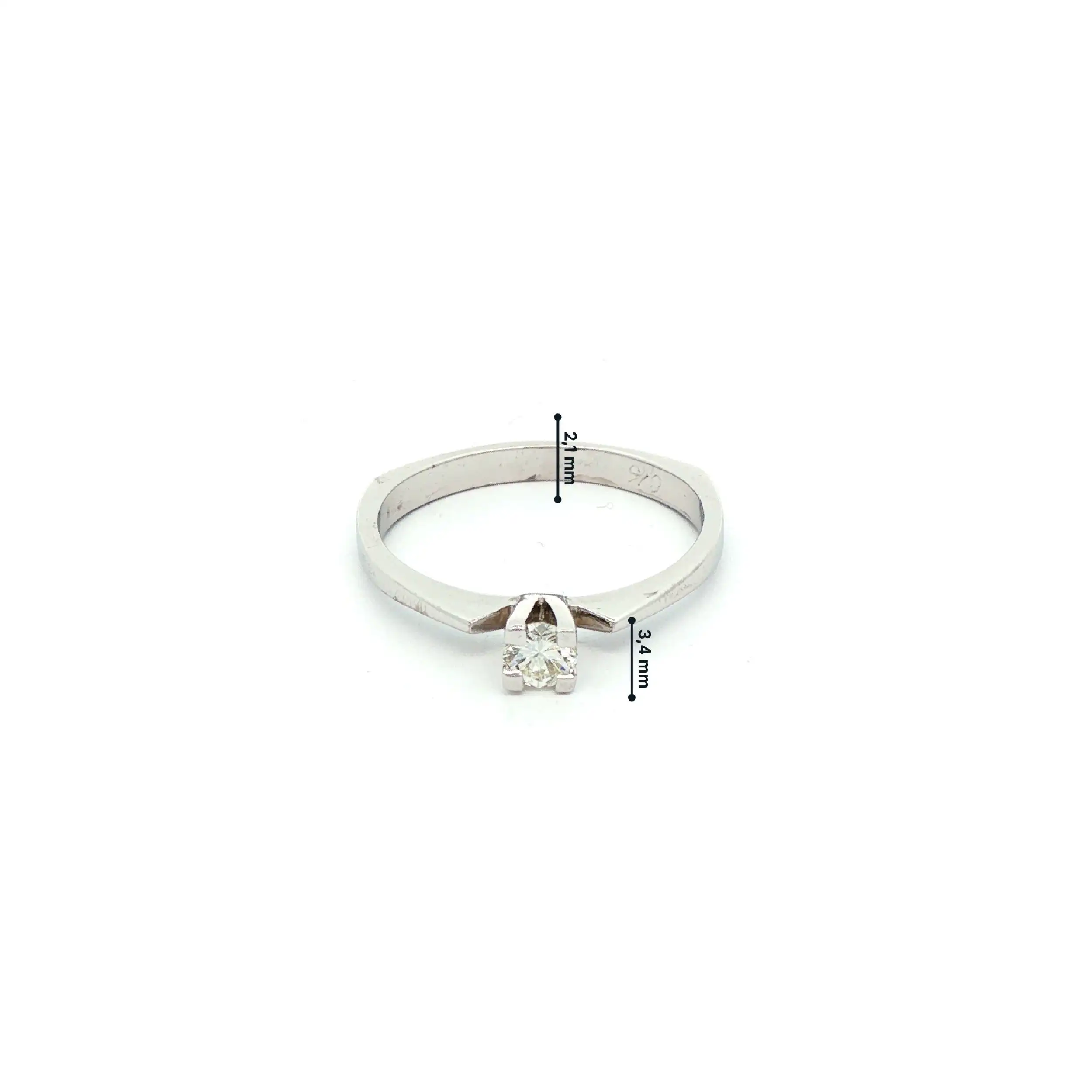 Ring Weißgold mit Brillanten Ring Weißgold mit Brillanten