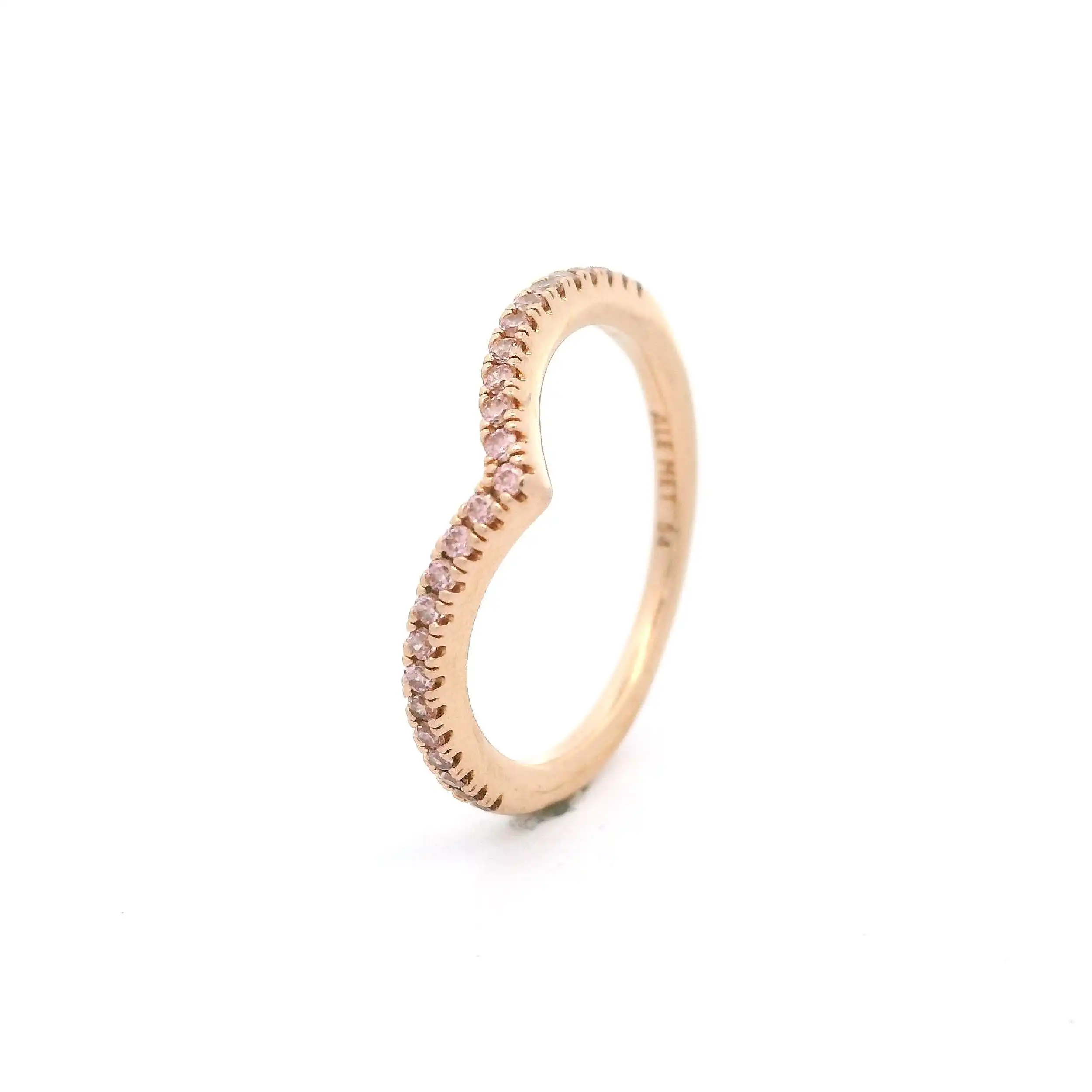 Ring Vergoldet mit rosa Farbsteinen Pandora Ring Vergoldet mit rosa Farbsteinen Pandora