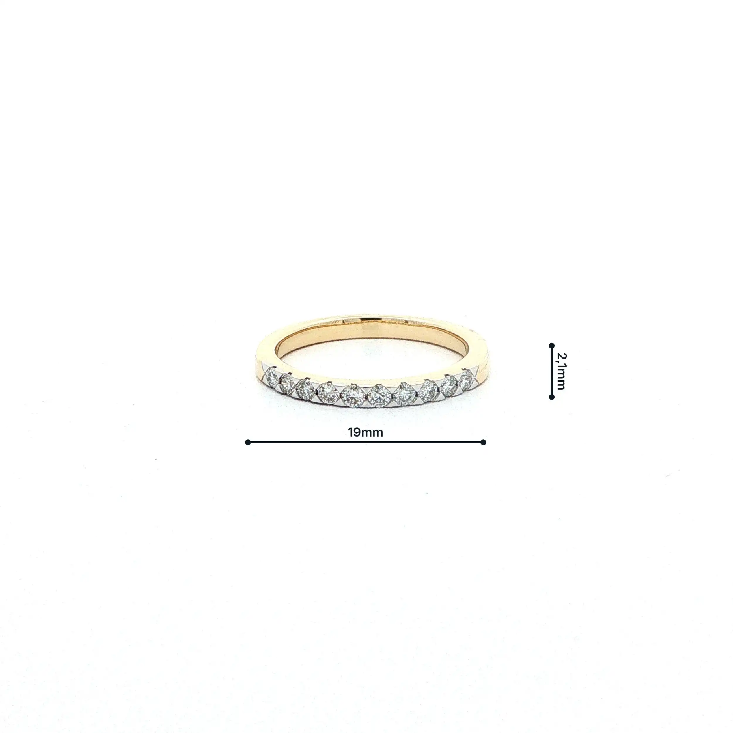 Ring Bicolor mit Brillanten