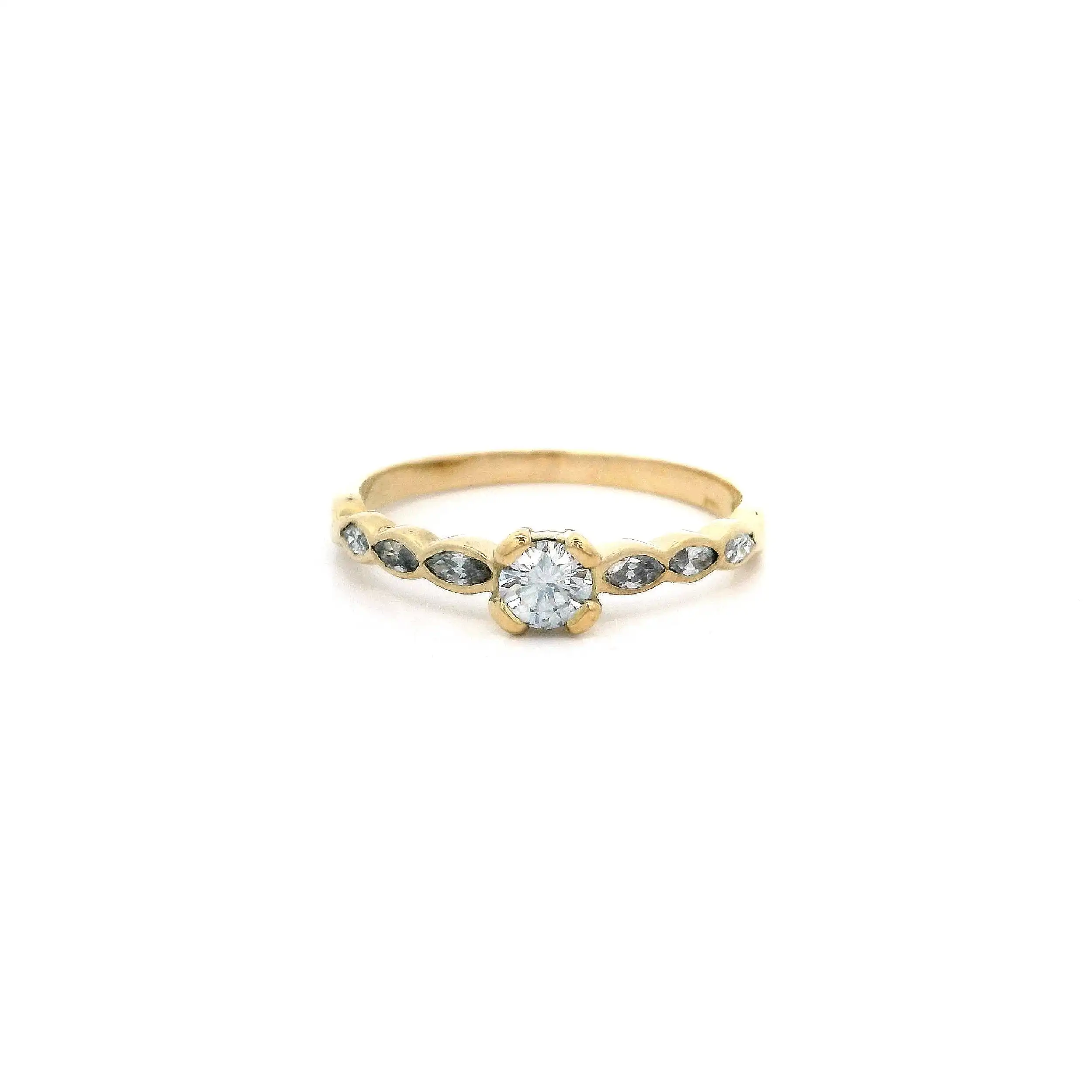 Ring Gelbgold Wempe mit Brillanten und Diamanten