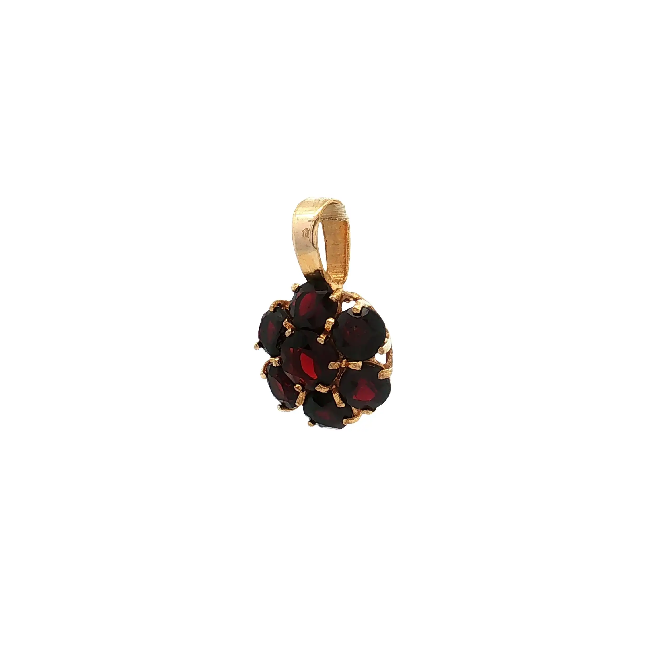 Anhänger Gelbgold mit Granat