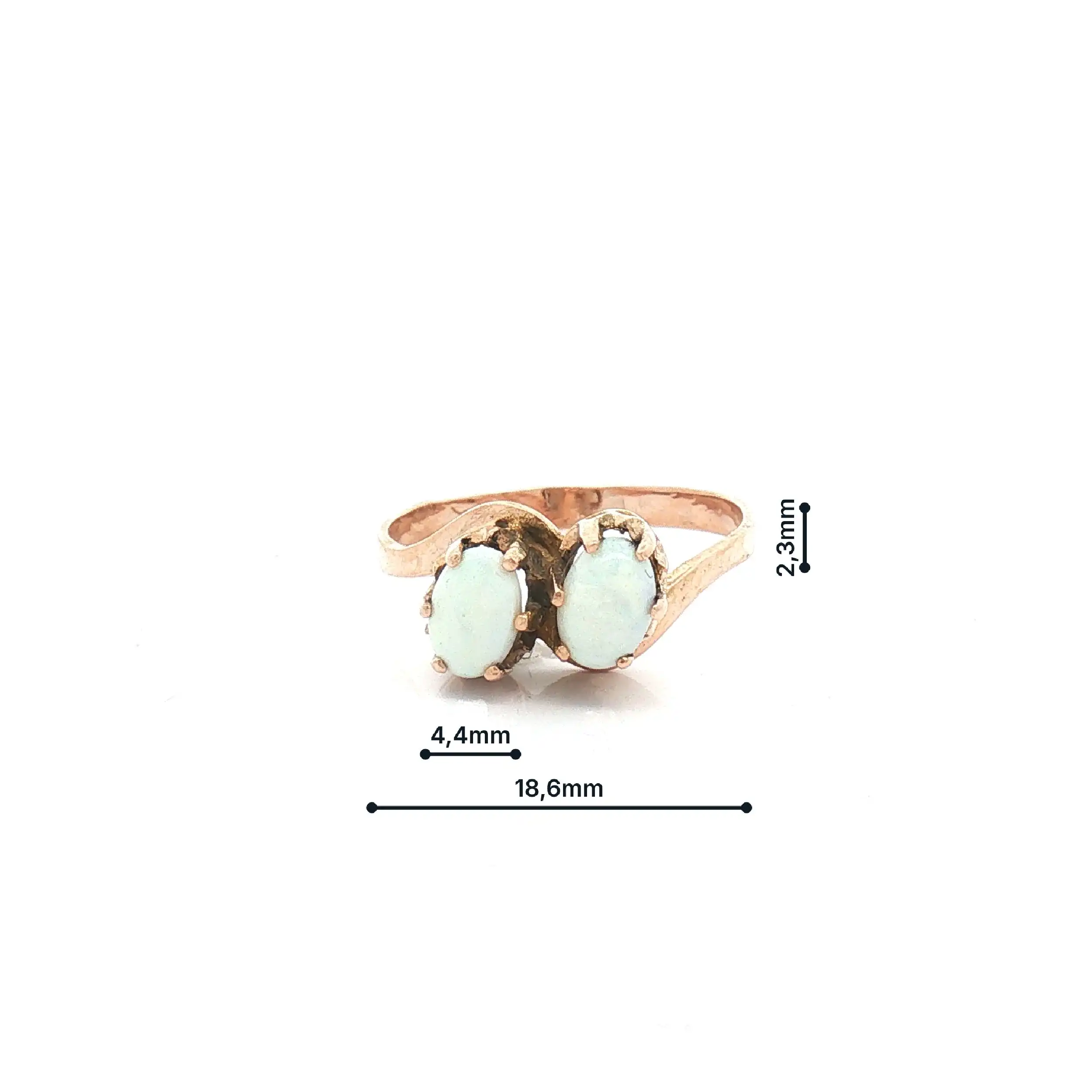 Ring Gelbgold mit Opalen