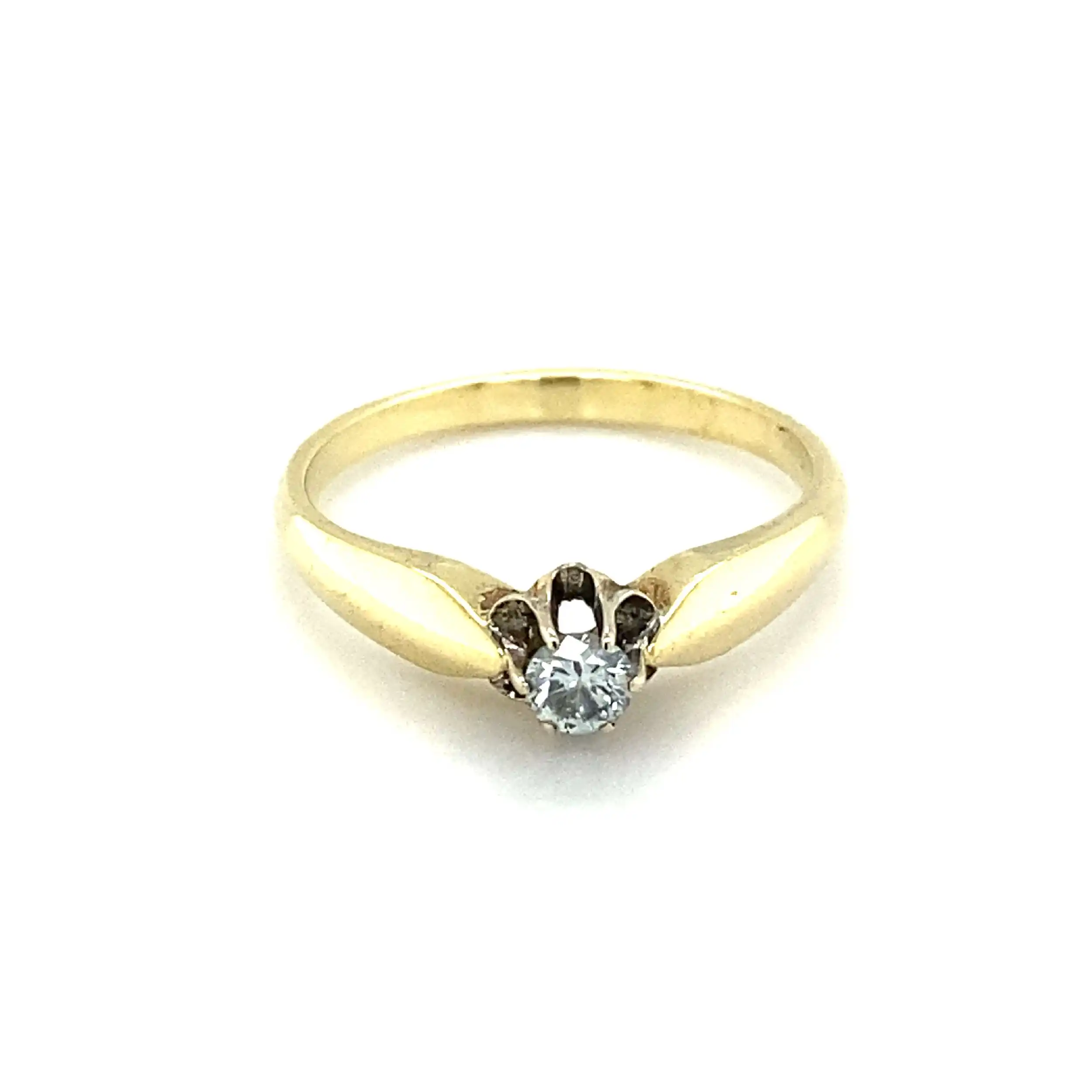 Ring Bicolor mit Brillant Solitär Ring Bicolor mit Brillant Solitär