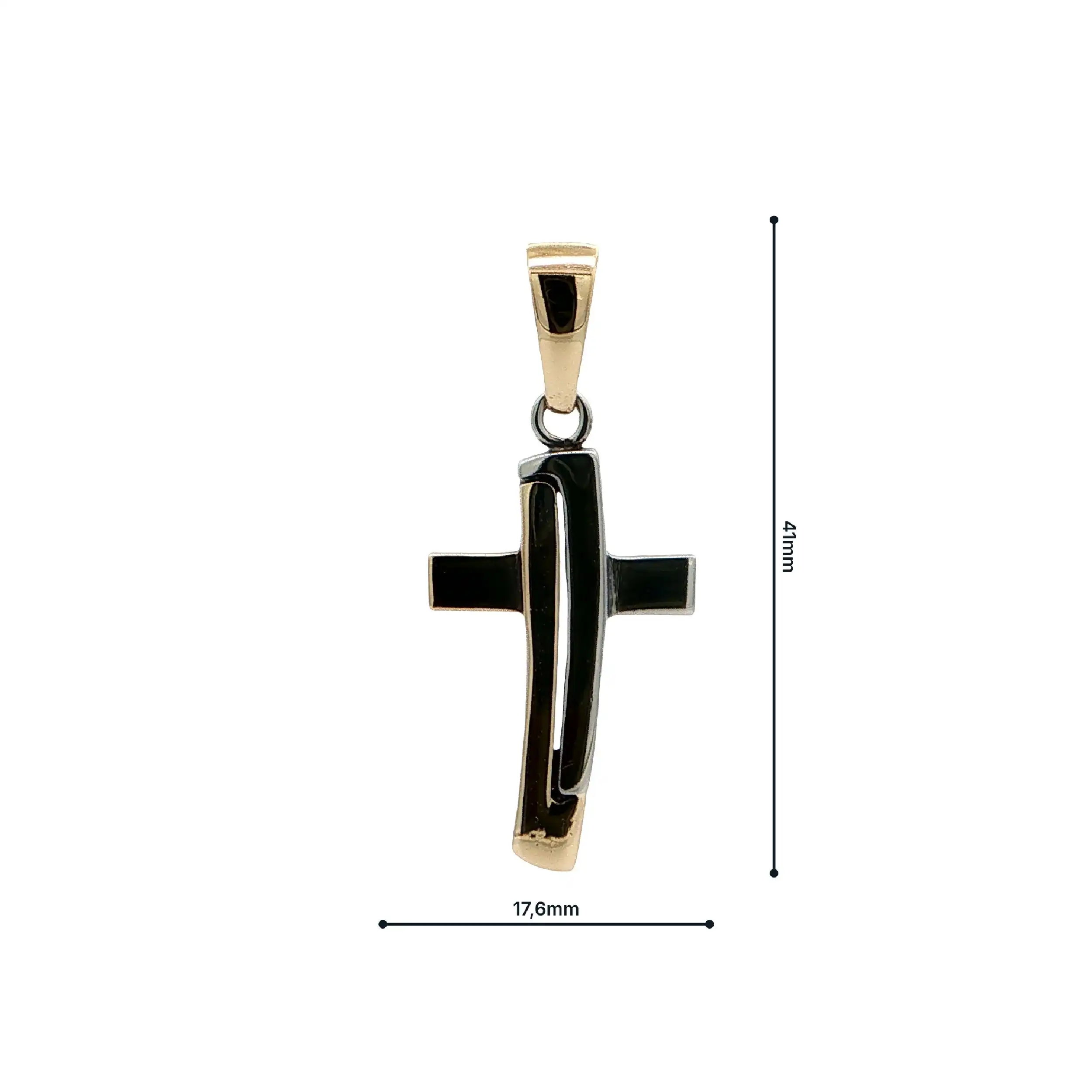 Anhänger Bicolor Kreuz