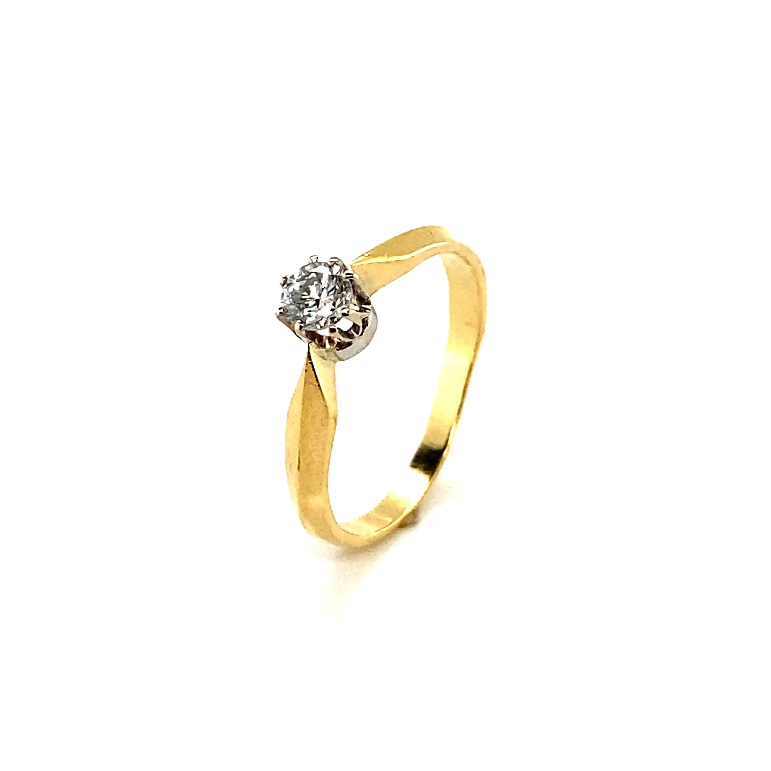 Ring Bicolor mit Brillant