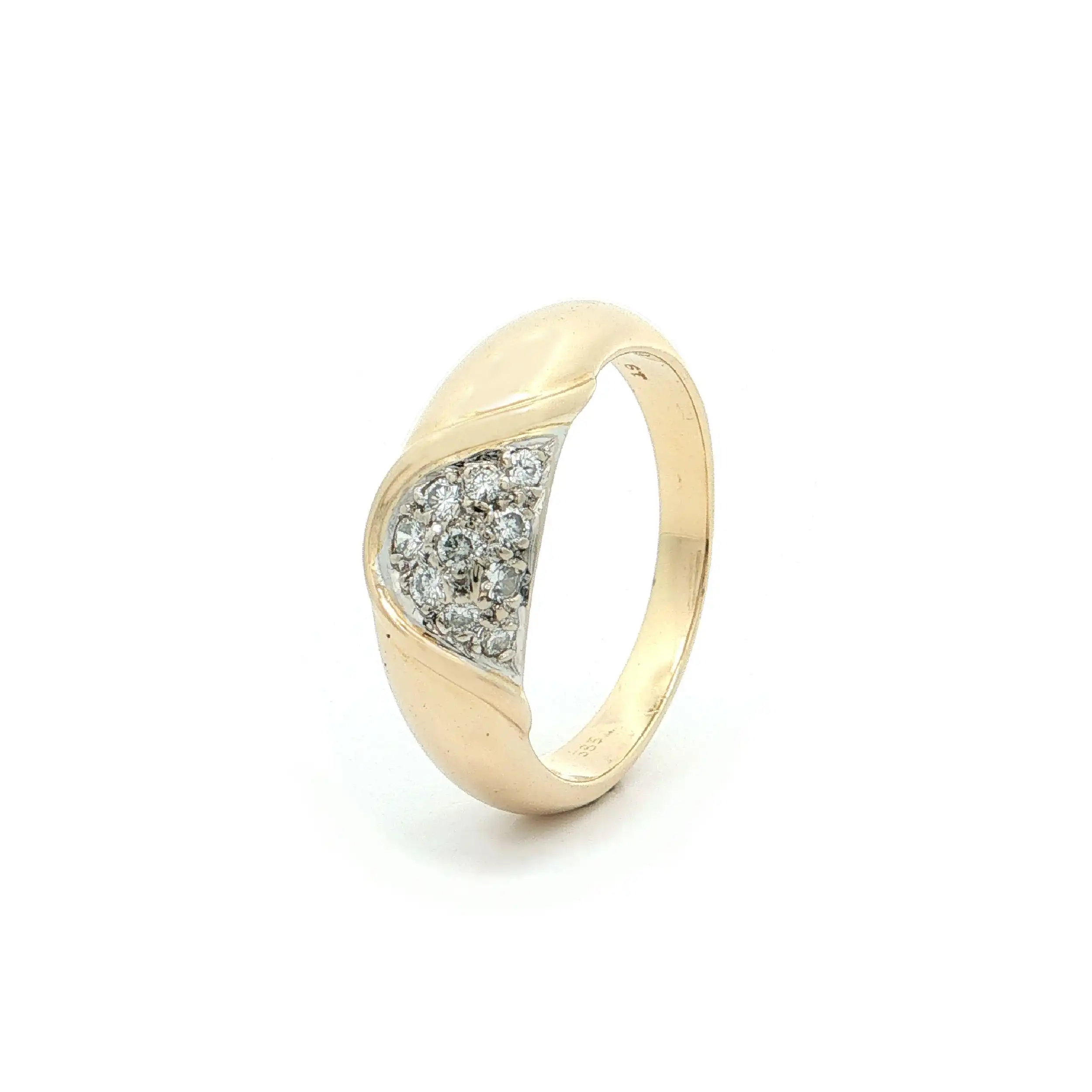 Ring Bicolor mit Brillanten