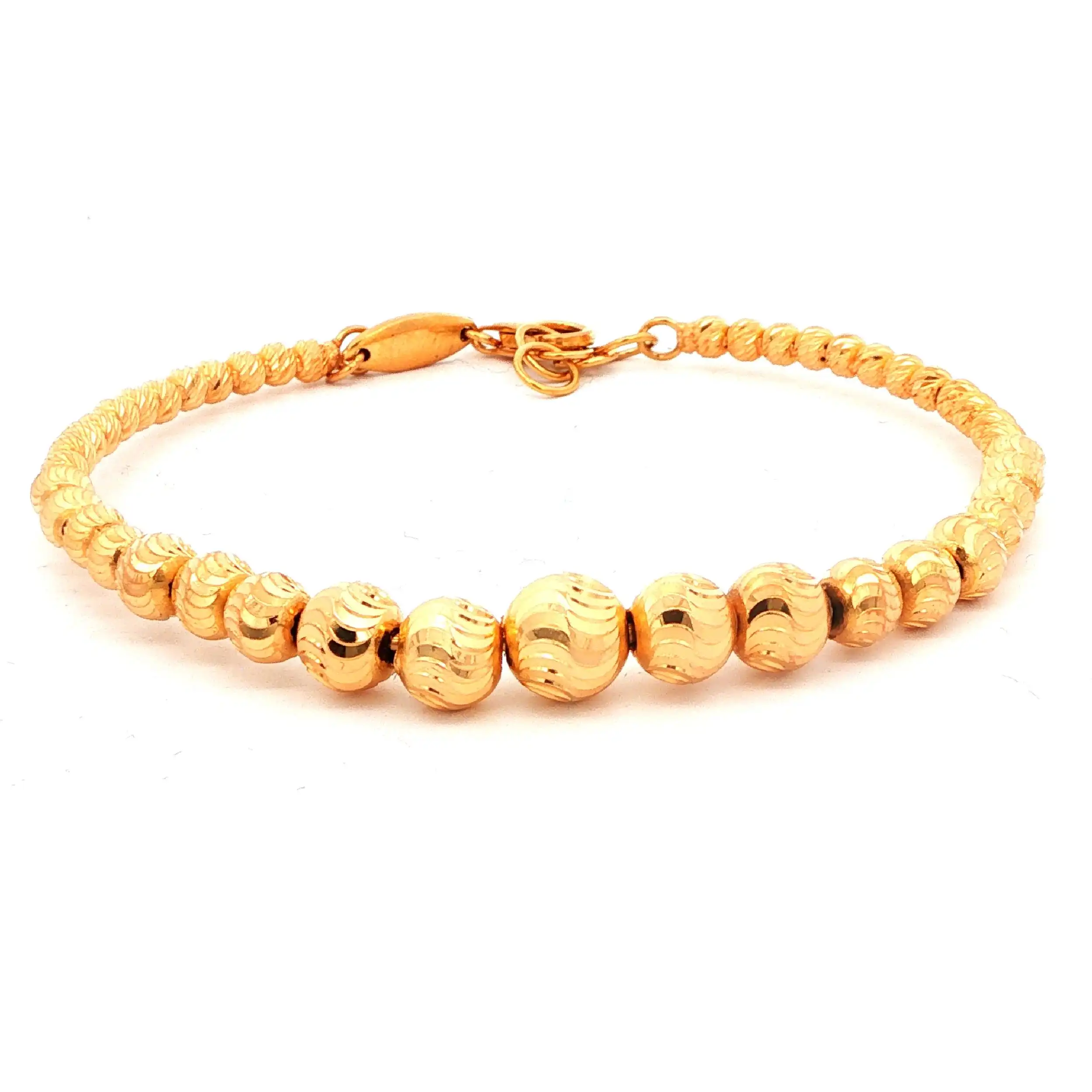 Armband Gelbgold mit Kugeln Armband Gelbgold mit Kugeln
