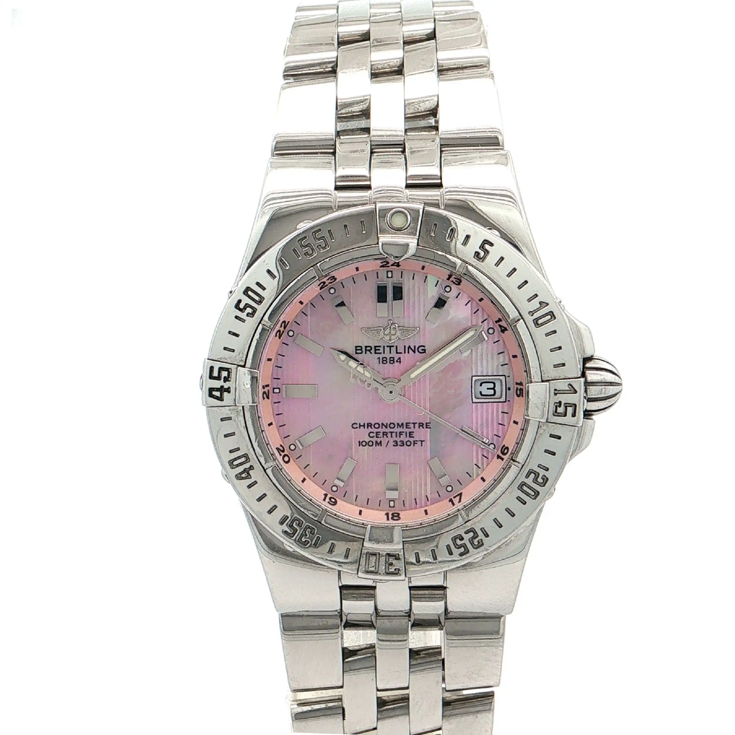 Damenuhr Breitling Starliner Perlmut 30mm Ref.A71340 mit Papieren Damenuhr Breitling Starliner Perlmut 30mm Ref.A71340 mit Papieren