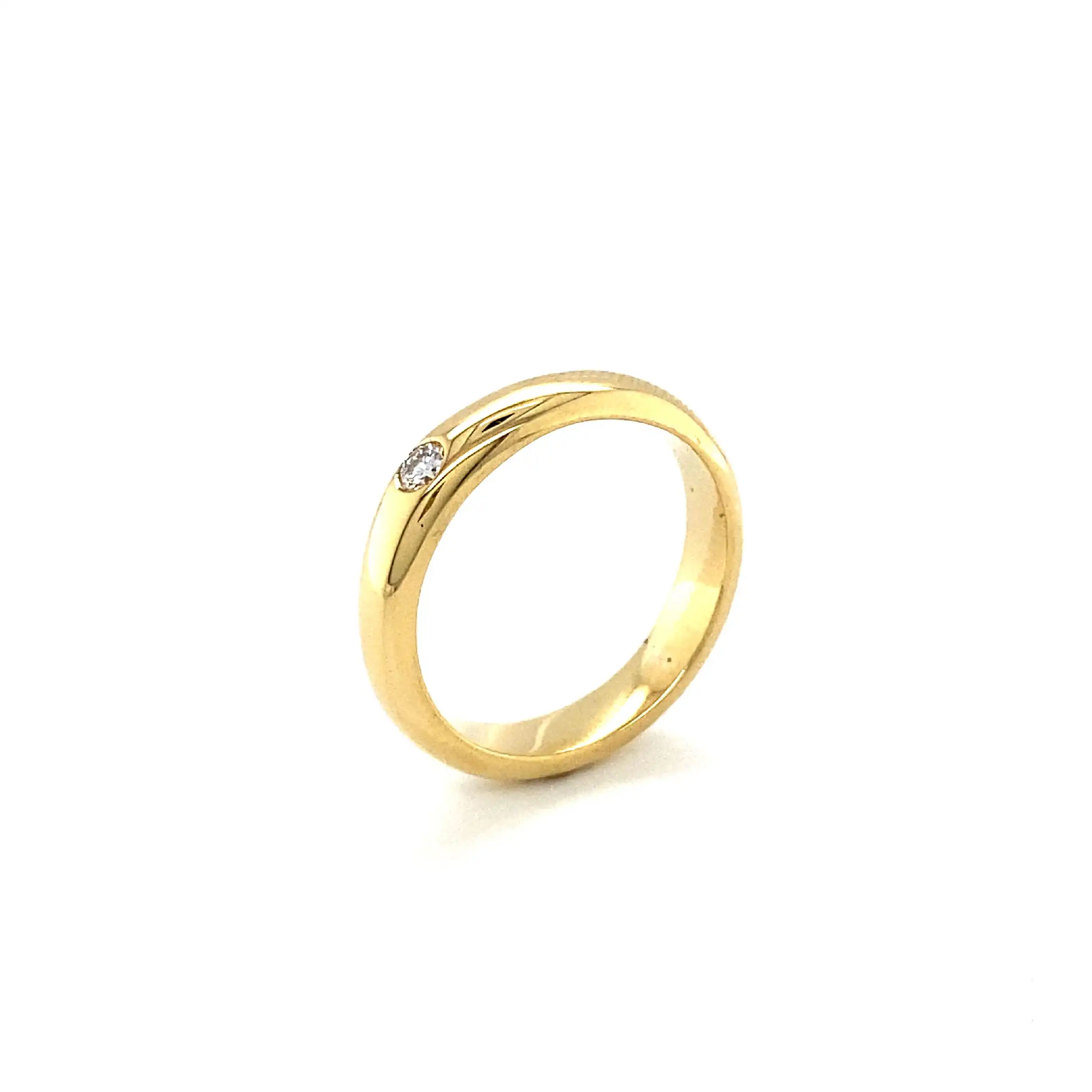 Ring Gelbgold mit Solitär Brillant Ring Gelbgold mit Solitär Brillant