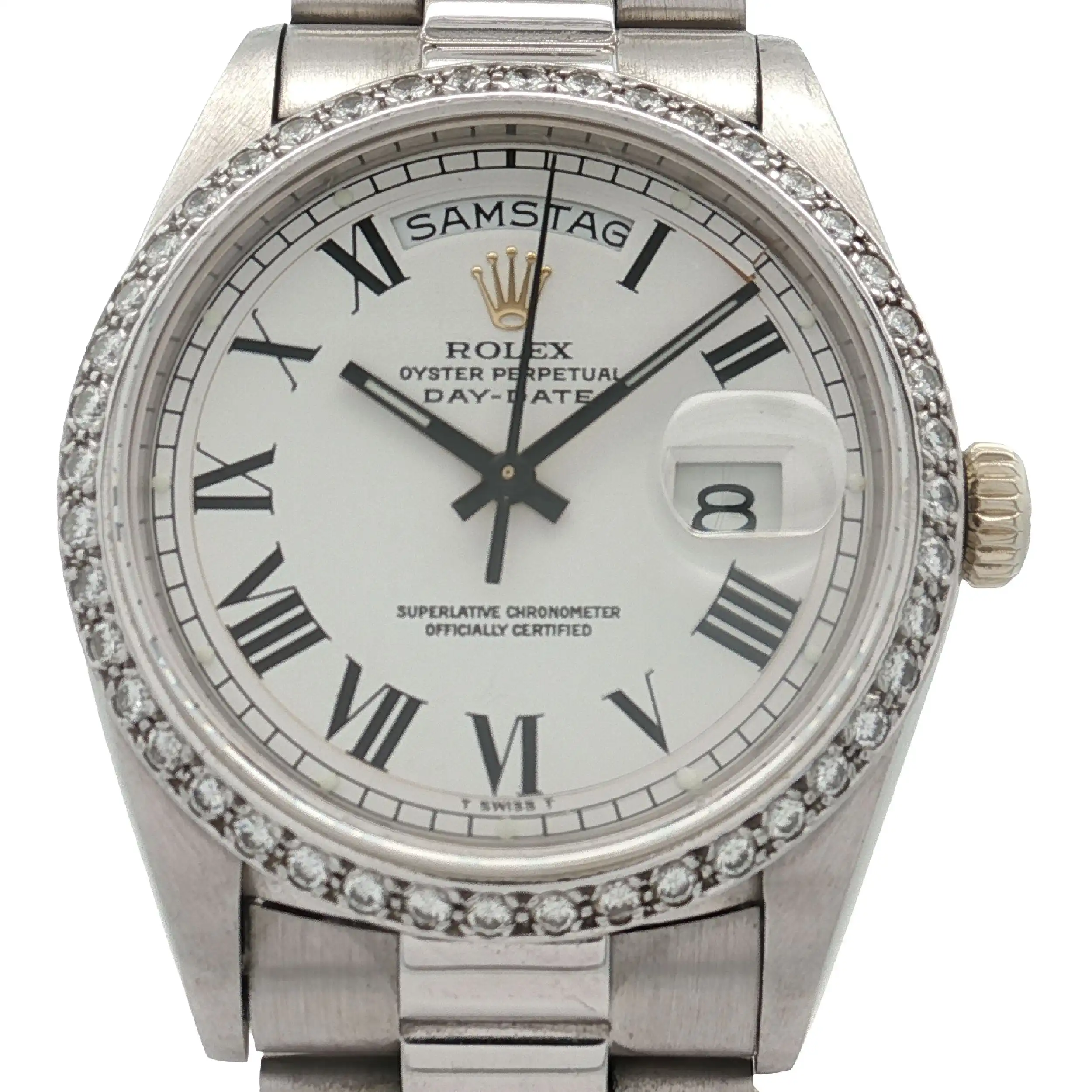 Rolex HAU Day Date WG Ref 1803 Brill. Lünette orig. Bj. 1974 Rolex HAU Day Date WG Ref 1803 Brill. Lünette orig. Bj. 1974