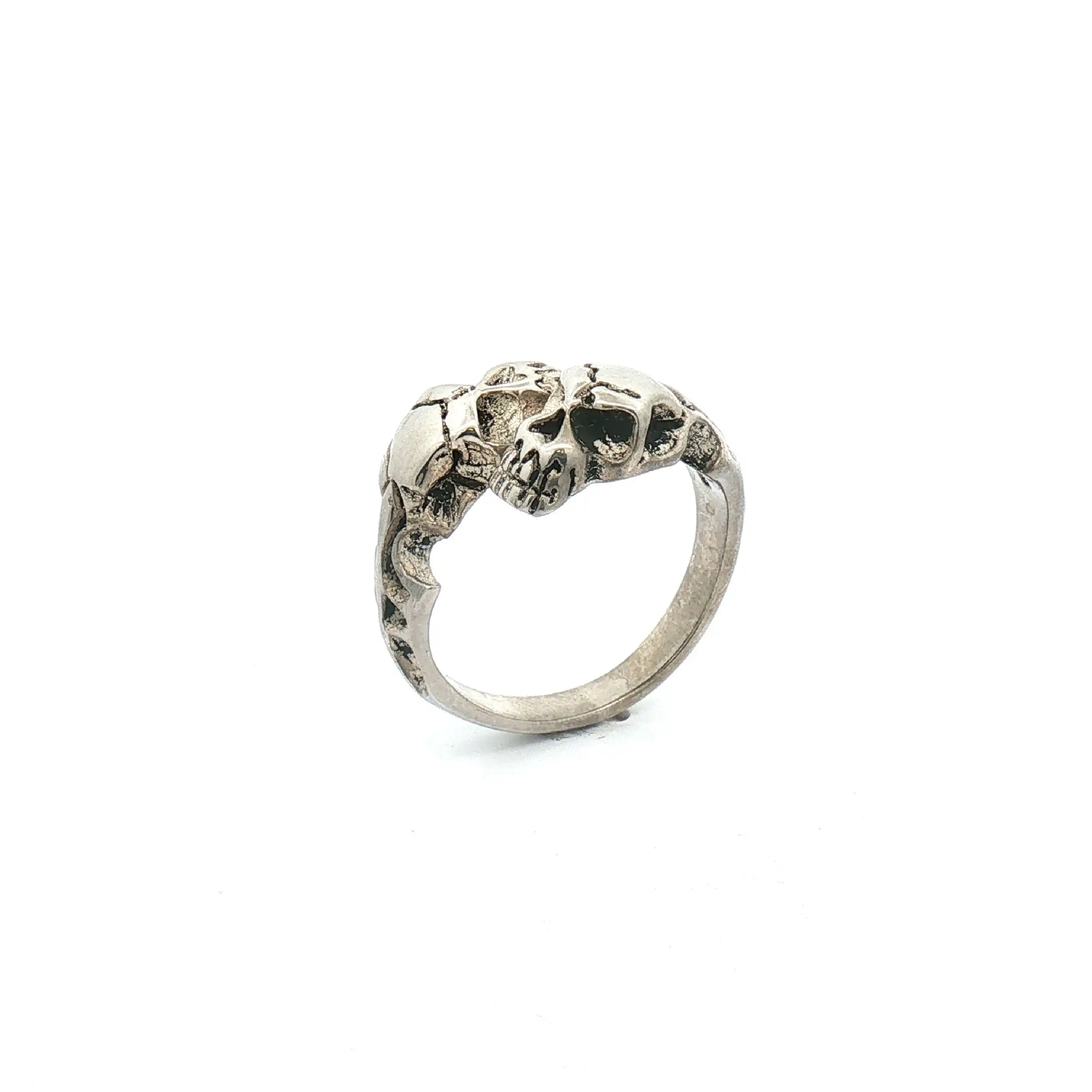 Ring Silber mit Totenkopf