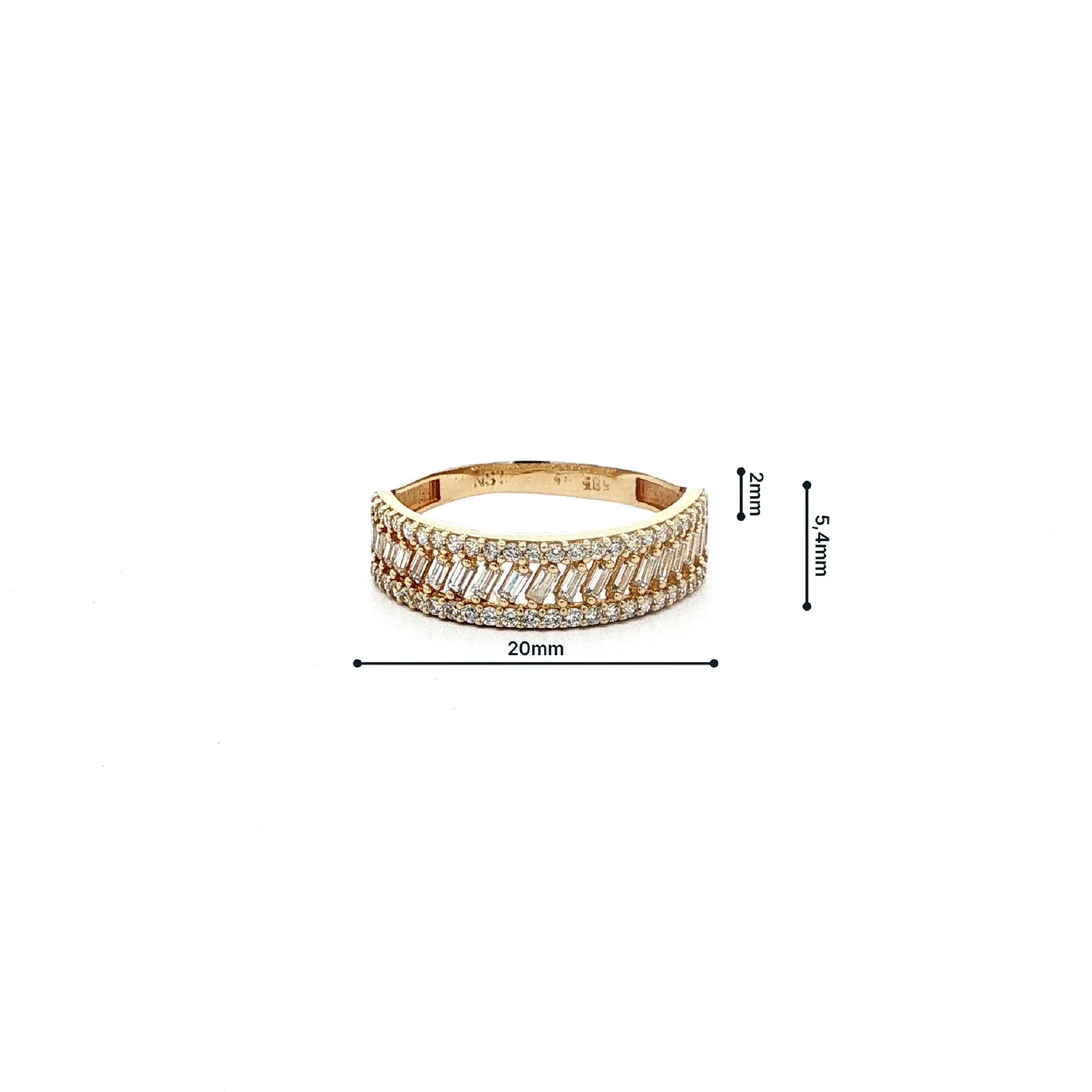 Ring Gelbgold mit Zirkonia